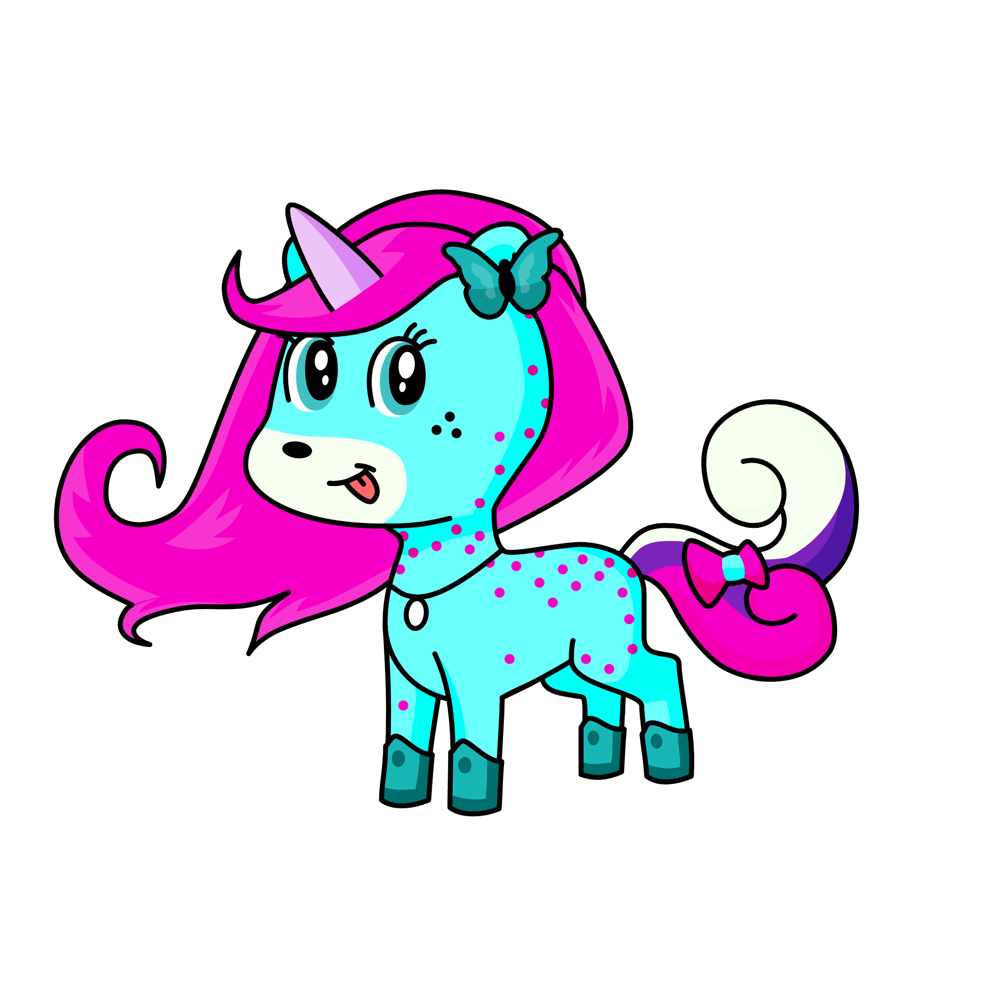 Peppermint, the unicorn