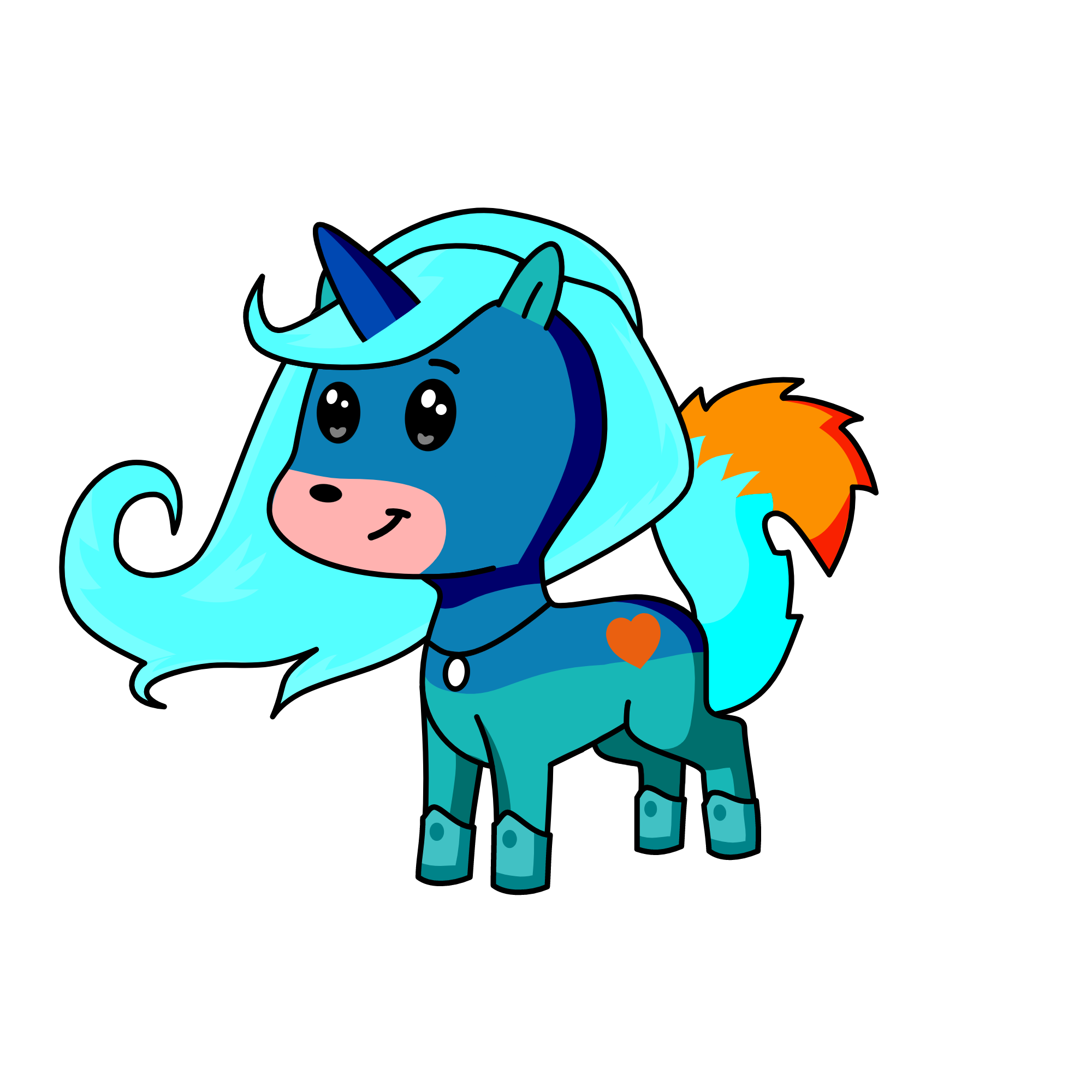 Snow, the unicorn