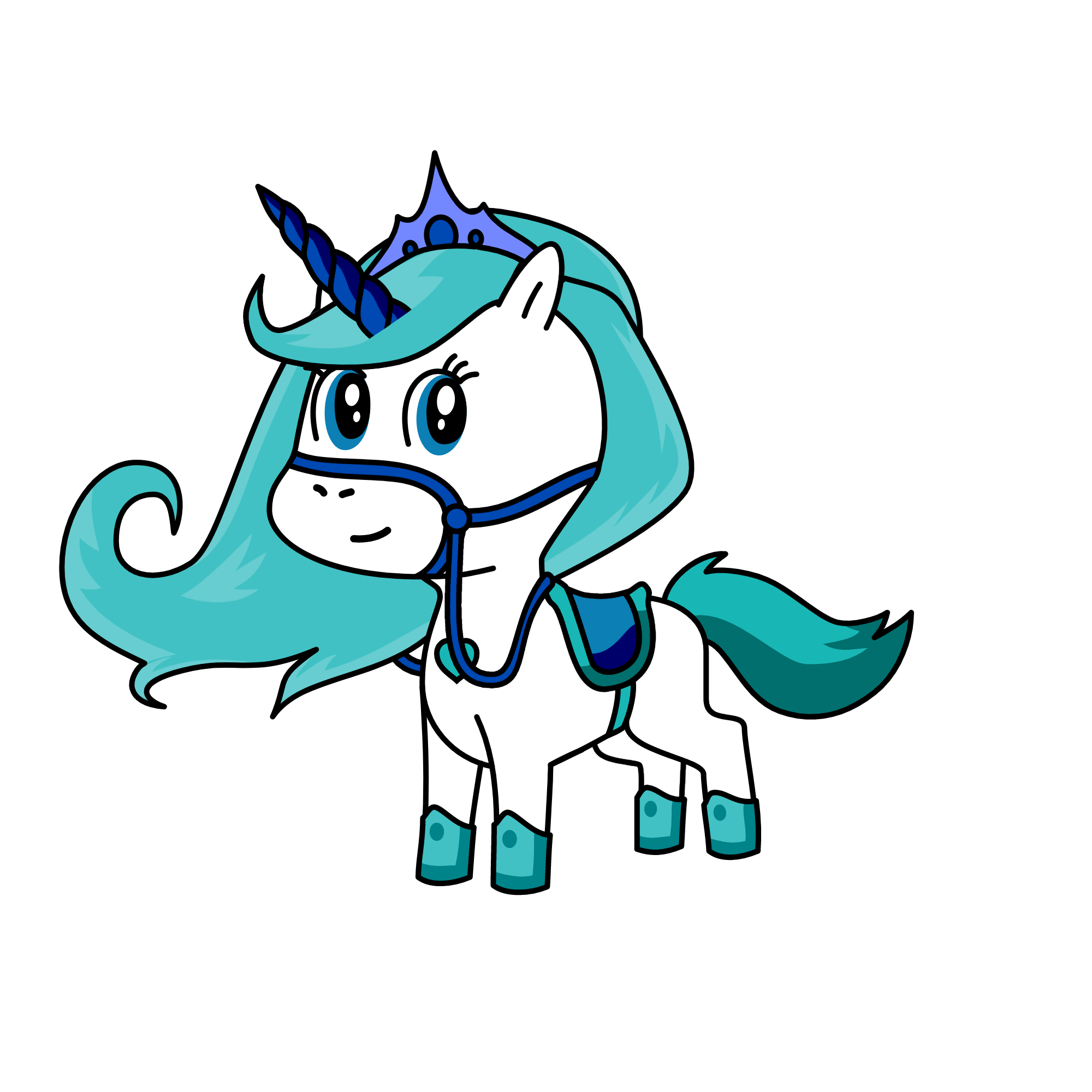 queen of winter and winter unicornz u, the unicorn