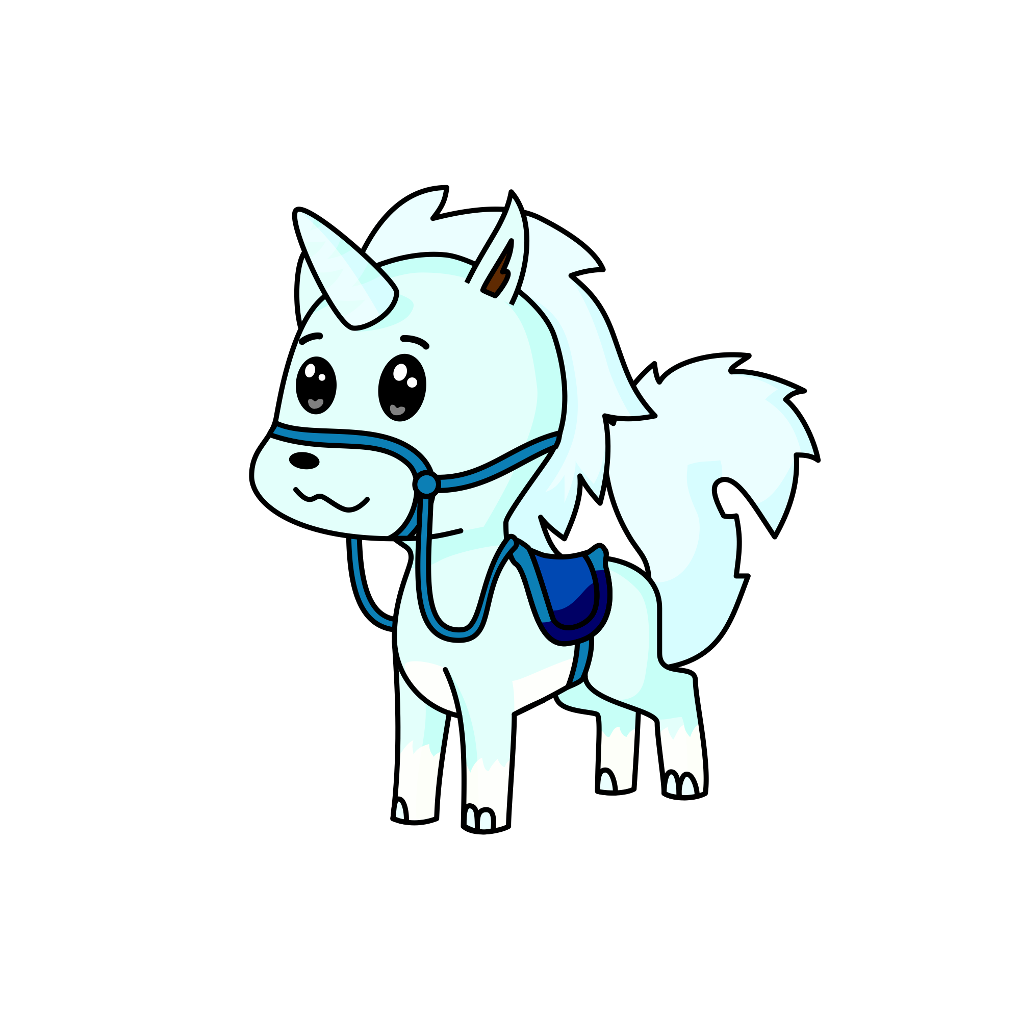 蜘, the unicorn