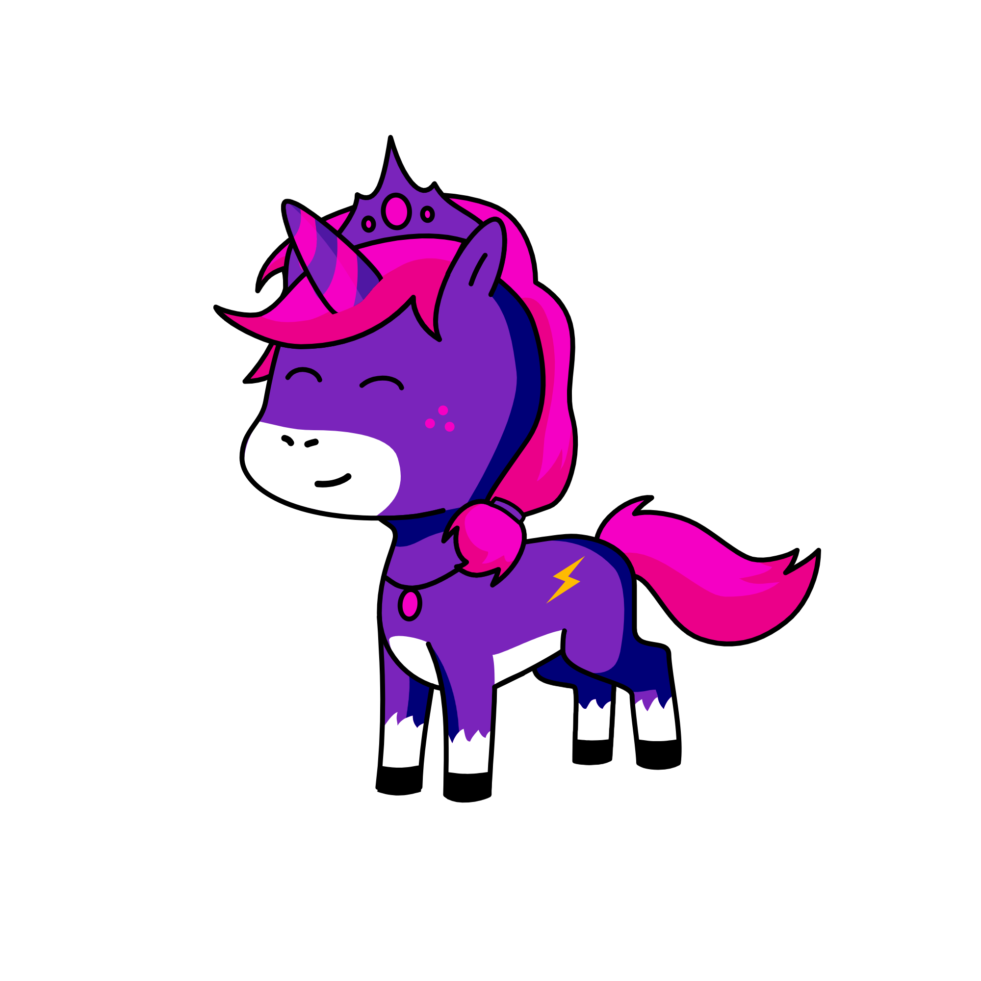 Midnight Jr, the unicorn