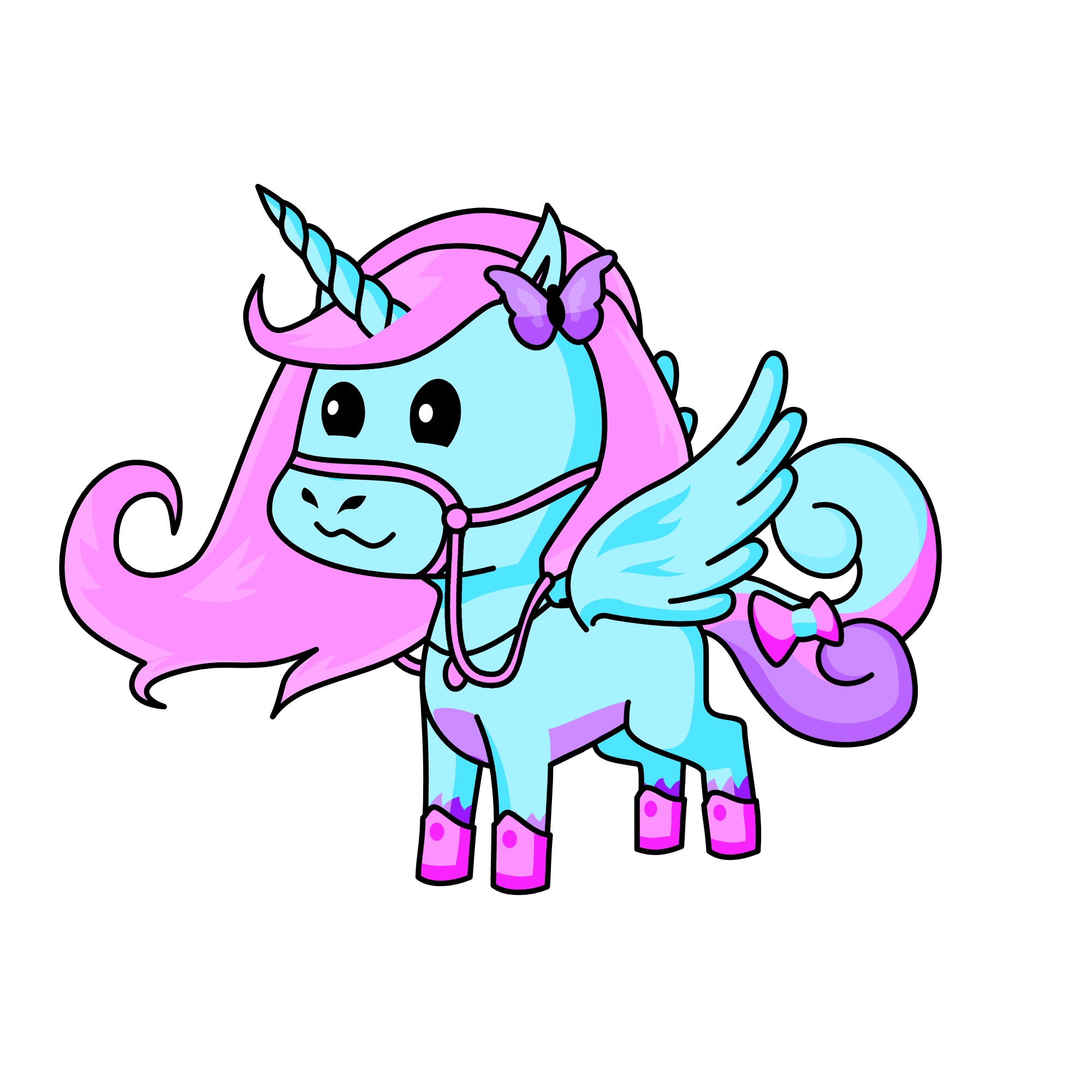 fly in the sky, the unicorn