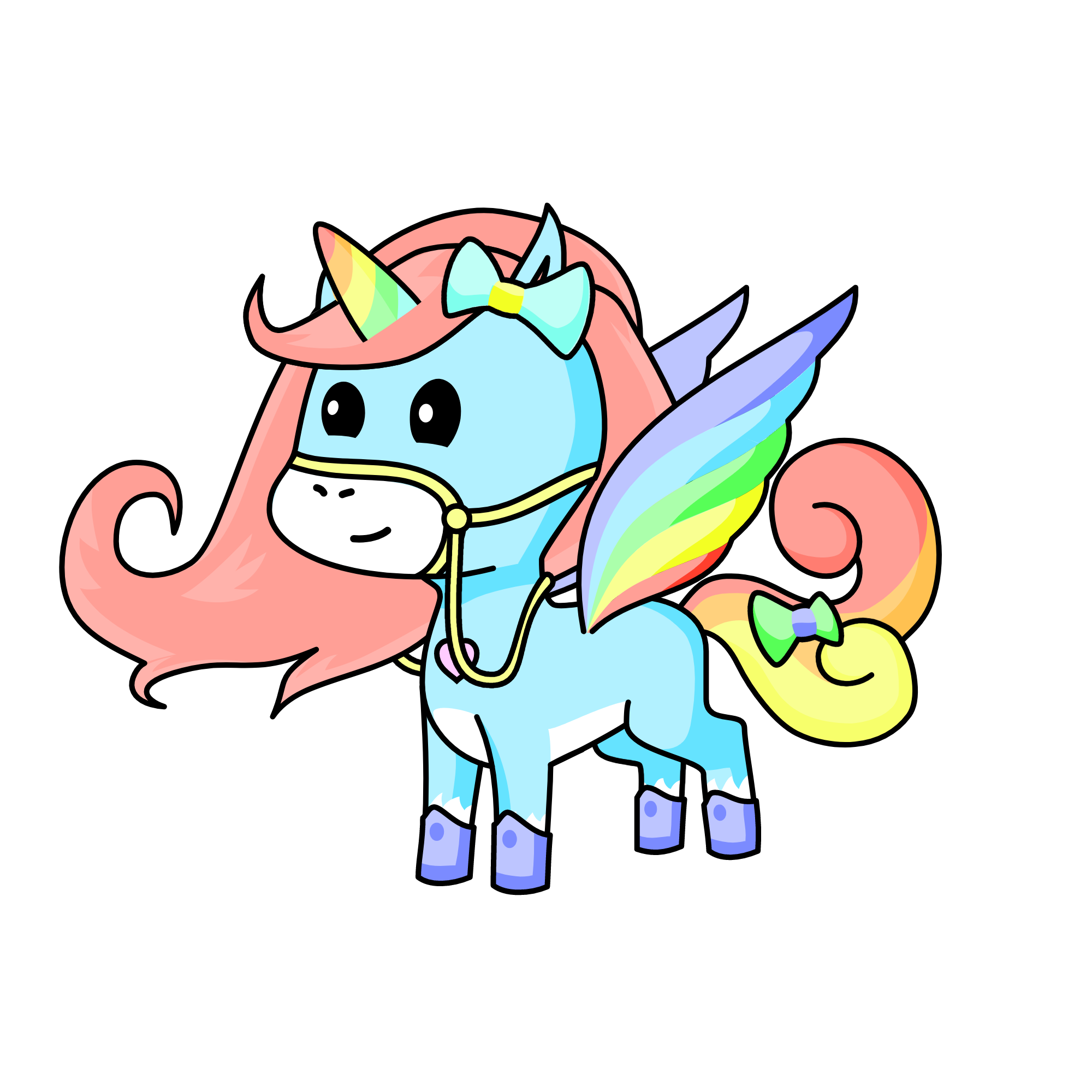 rainbow dash, the unicorn