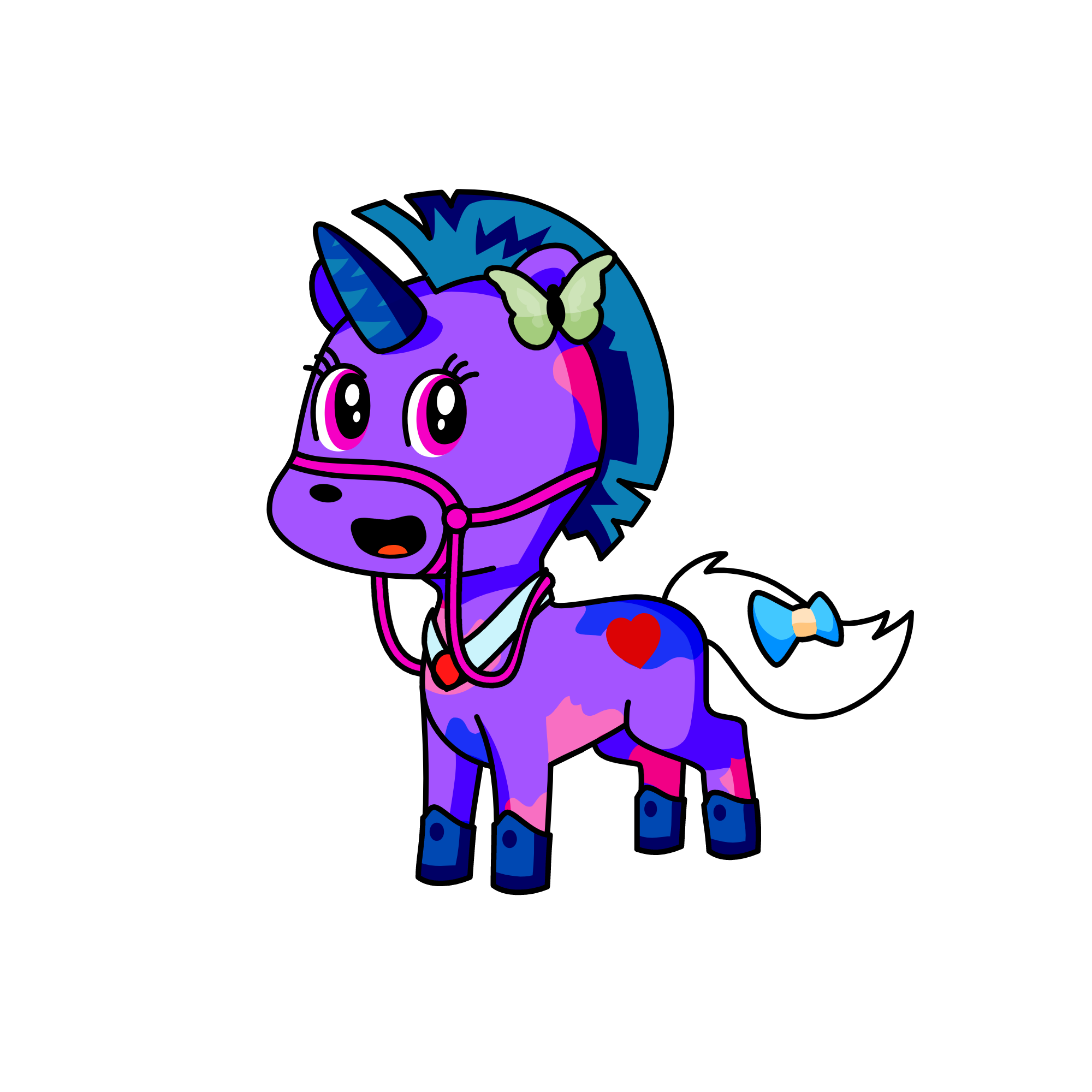 Night sky, the unicorn