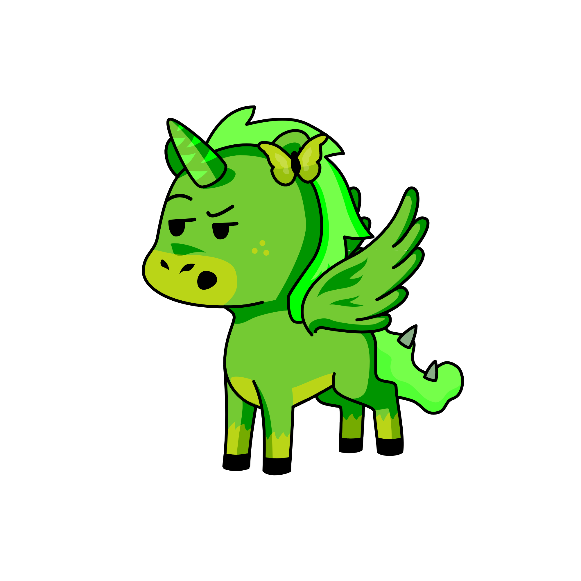 Greenie (green day), the unicorn