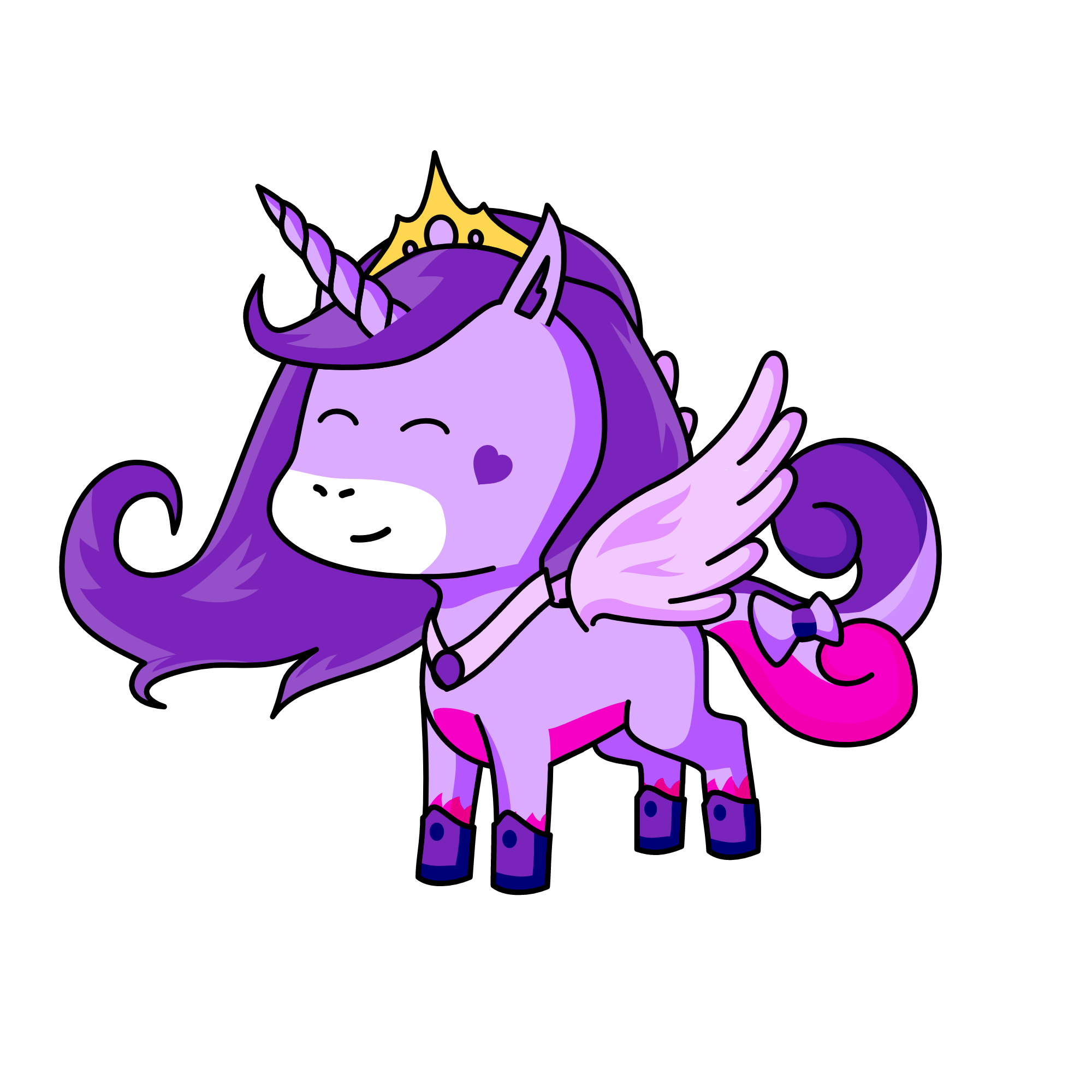 the queen of moon, the unicorn
