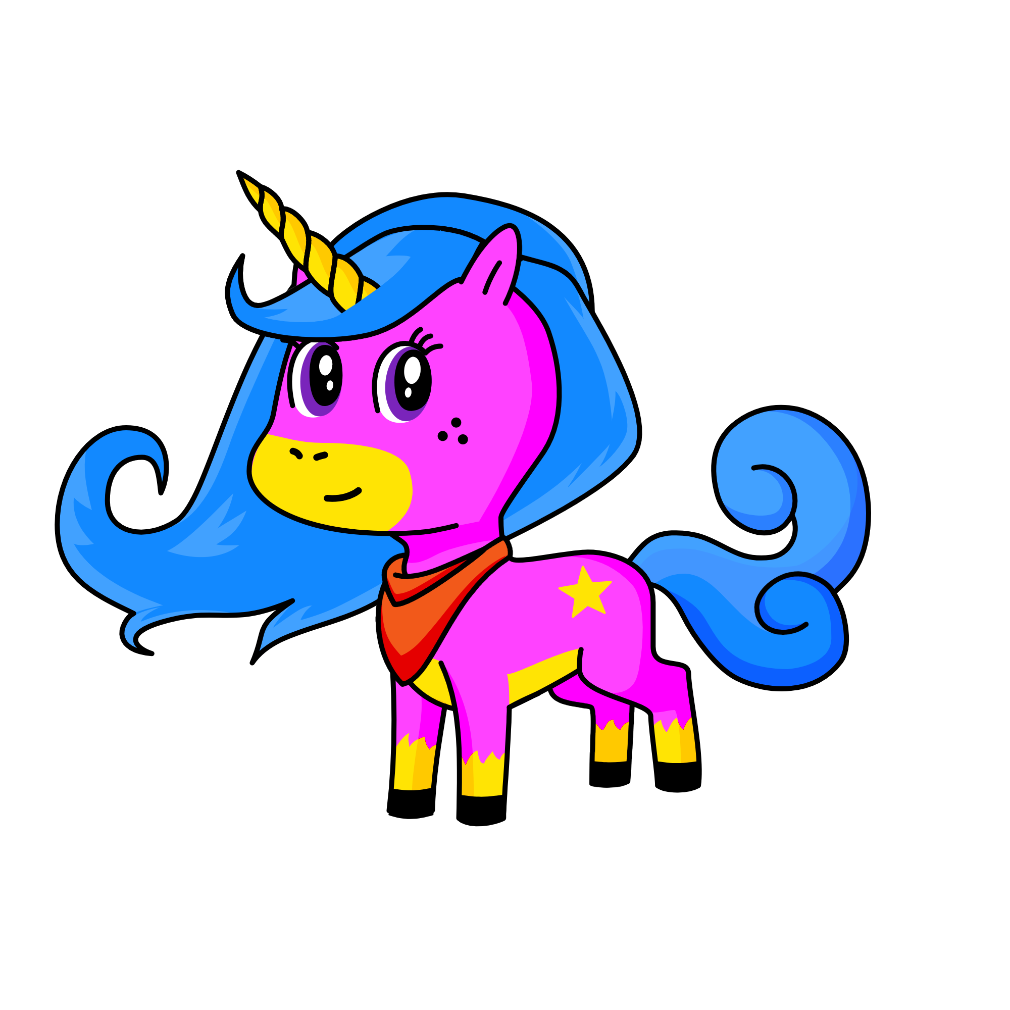 Pinkgreen., the unicorn