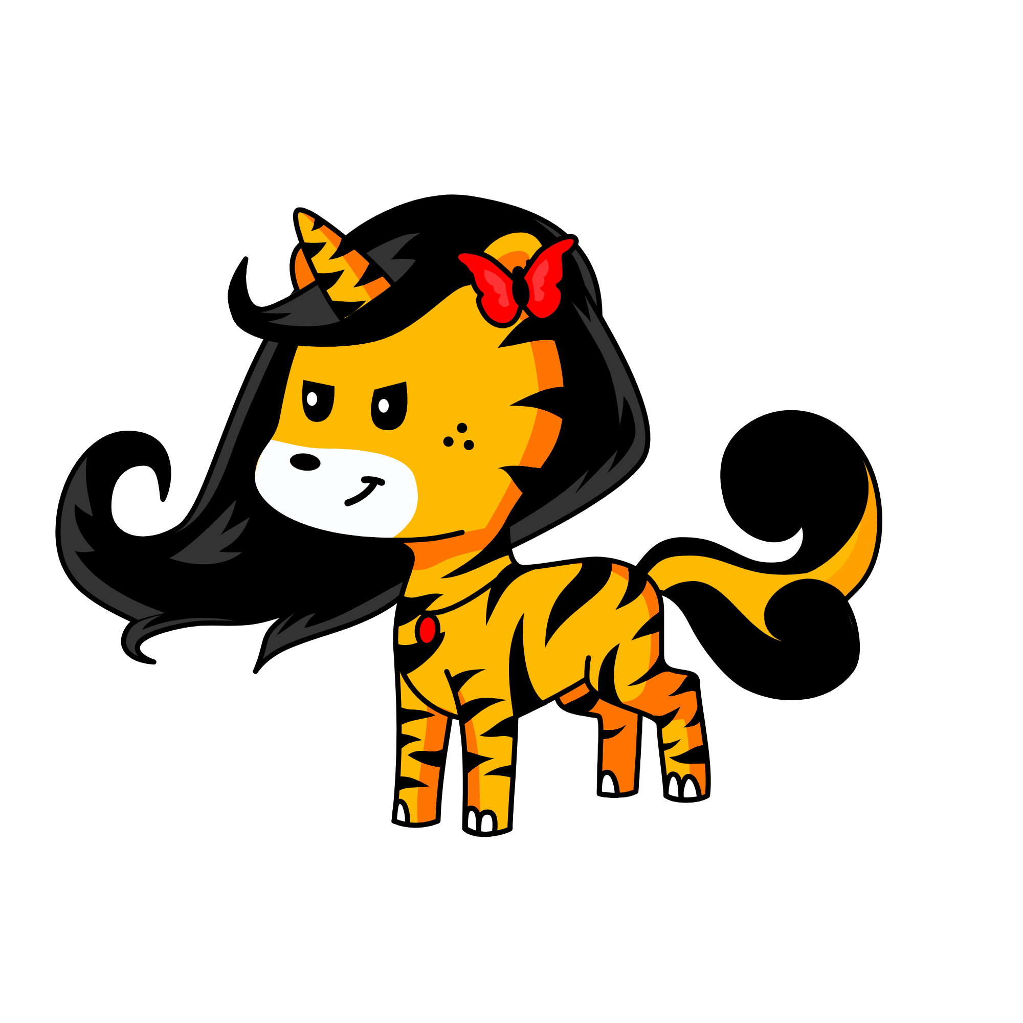tiger, the unicorn