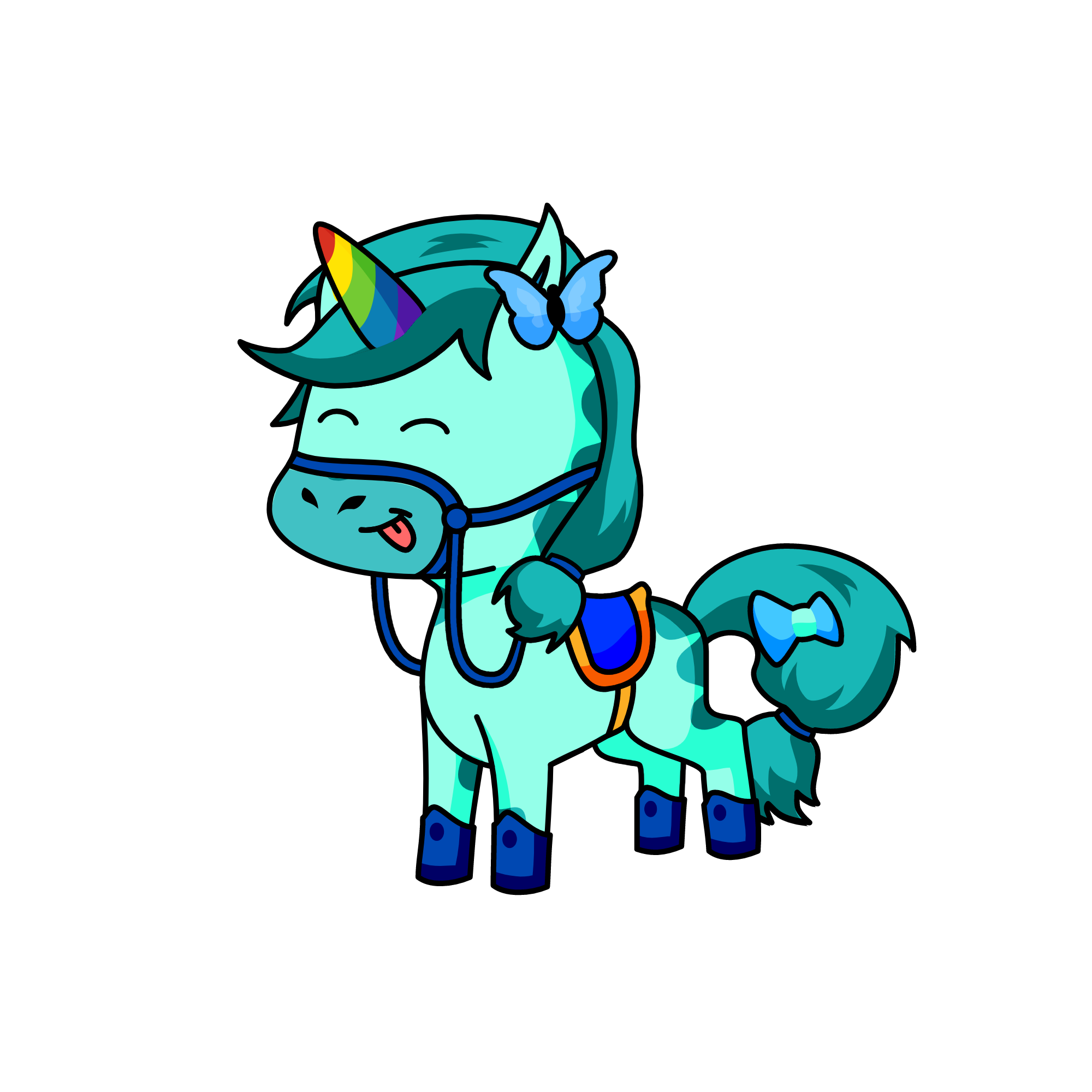 blue da ba di da ba daj, the unicorn