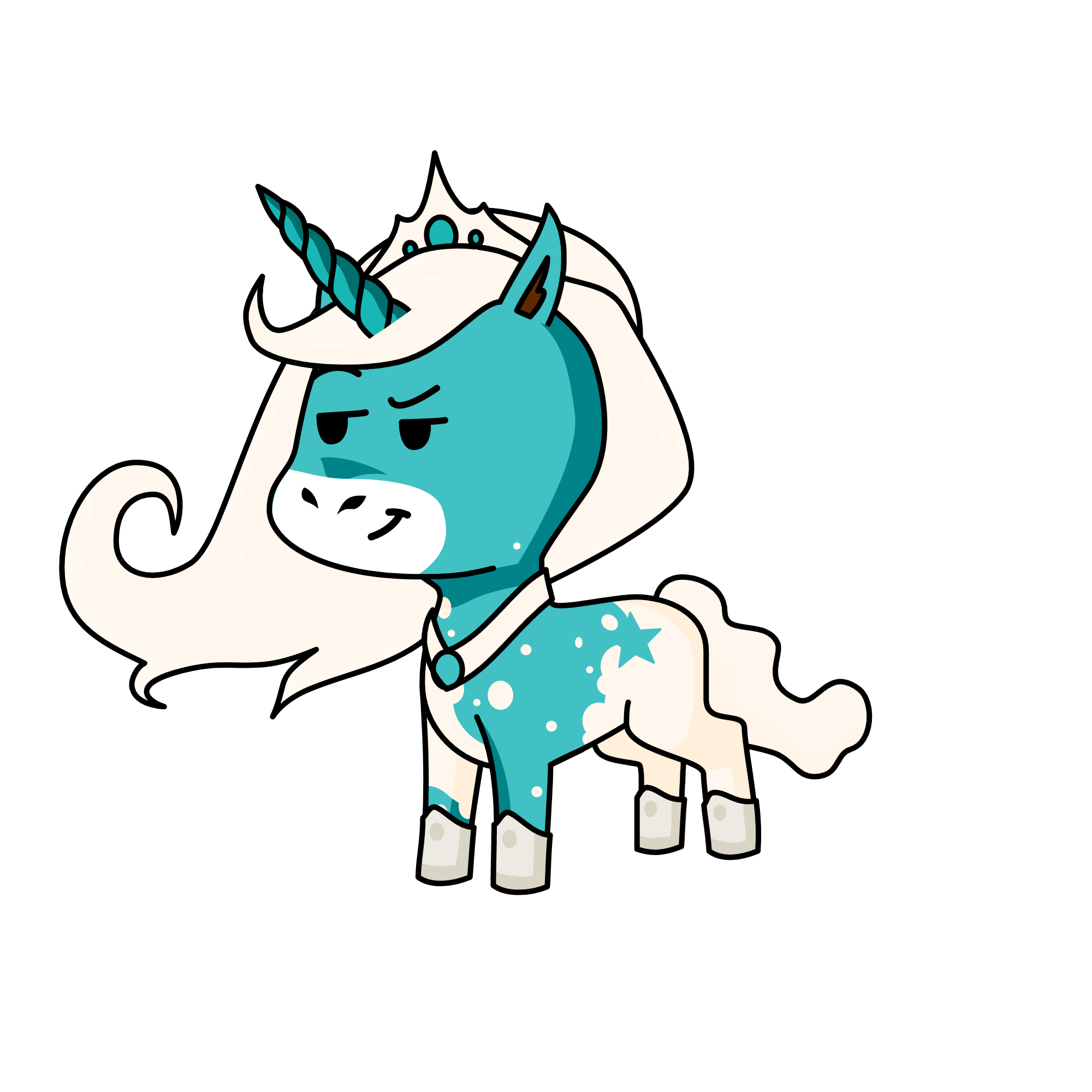 snow queen, the unicorn