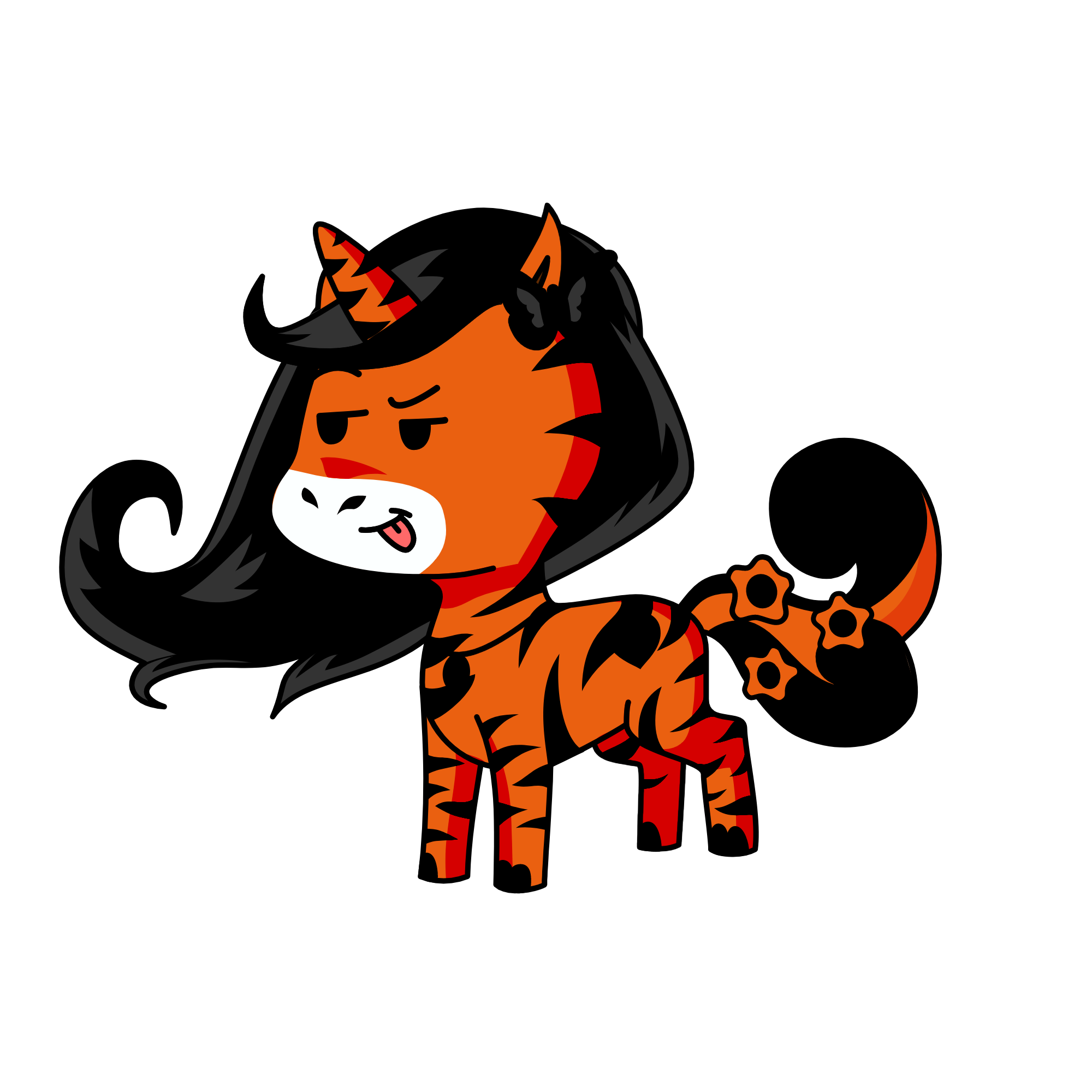 Tiger princess , the unicorn