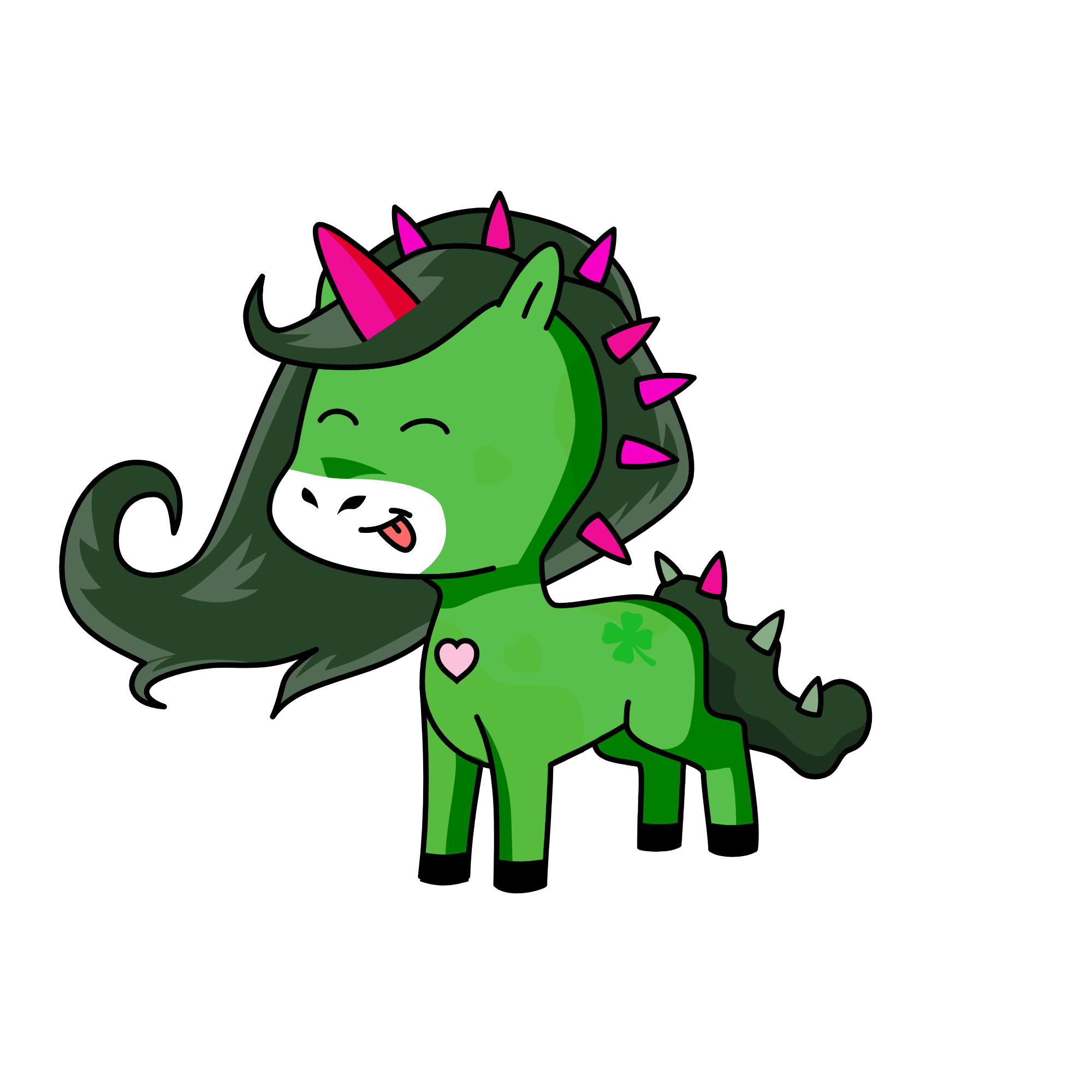GREENY, the unicorn