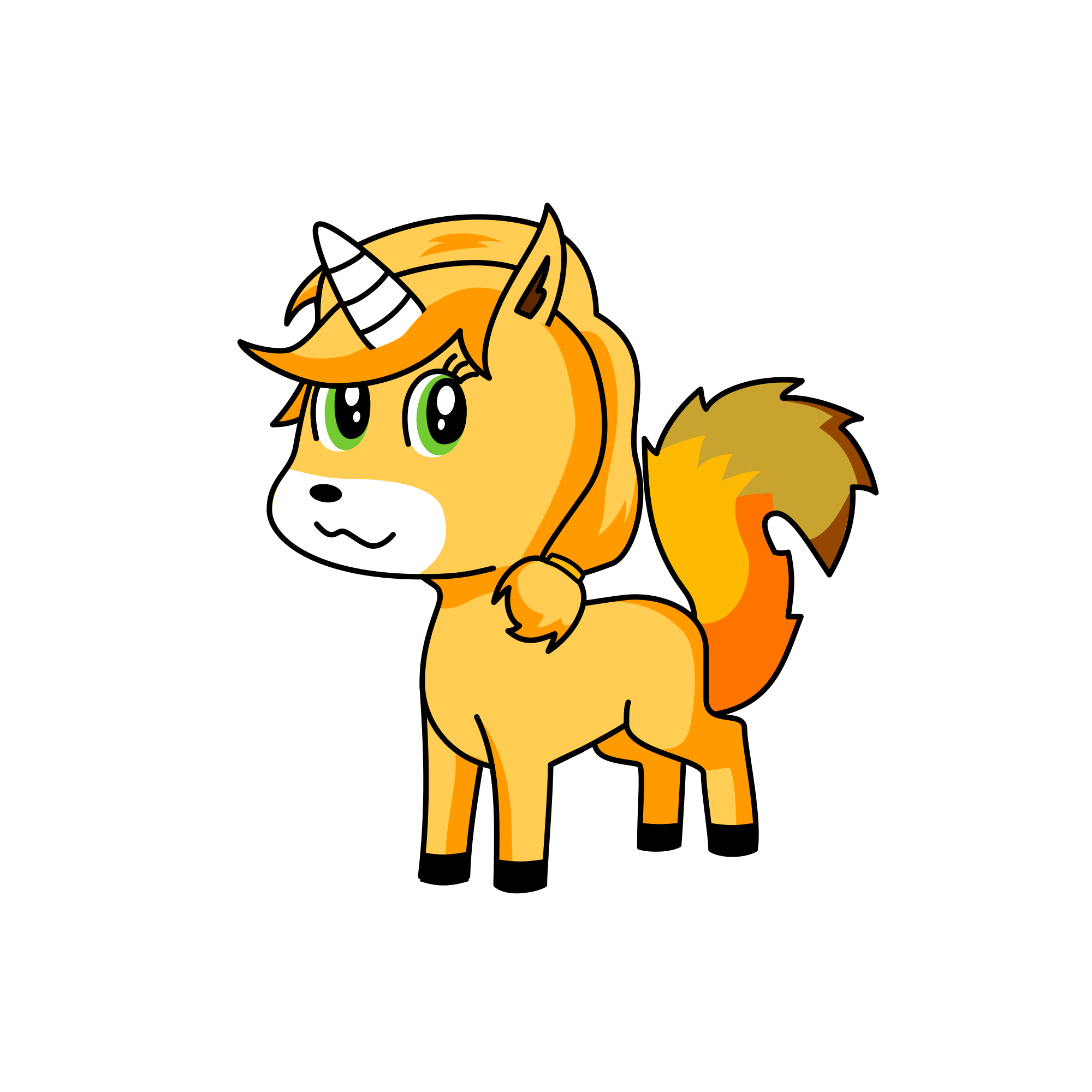 Ginger Tabby 10, the unicorn