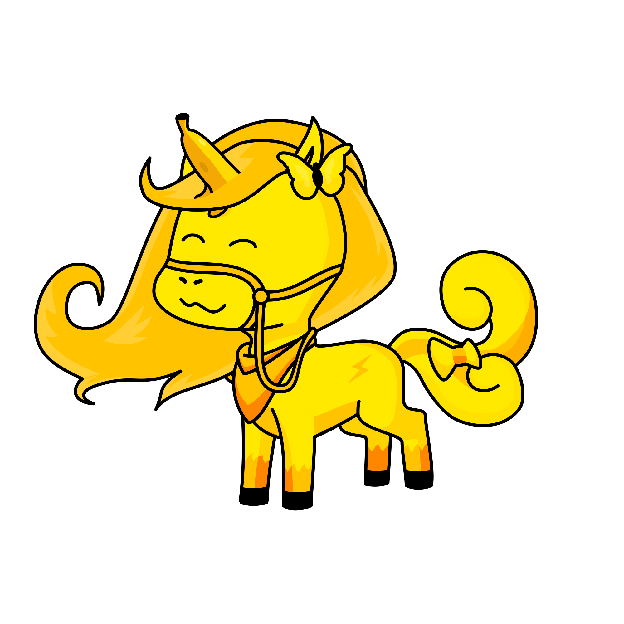 Finally a banana !!!, the unicorn