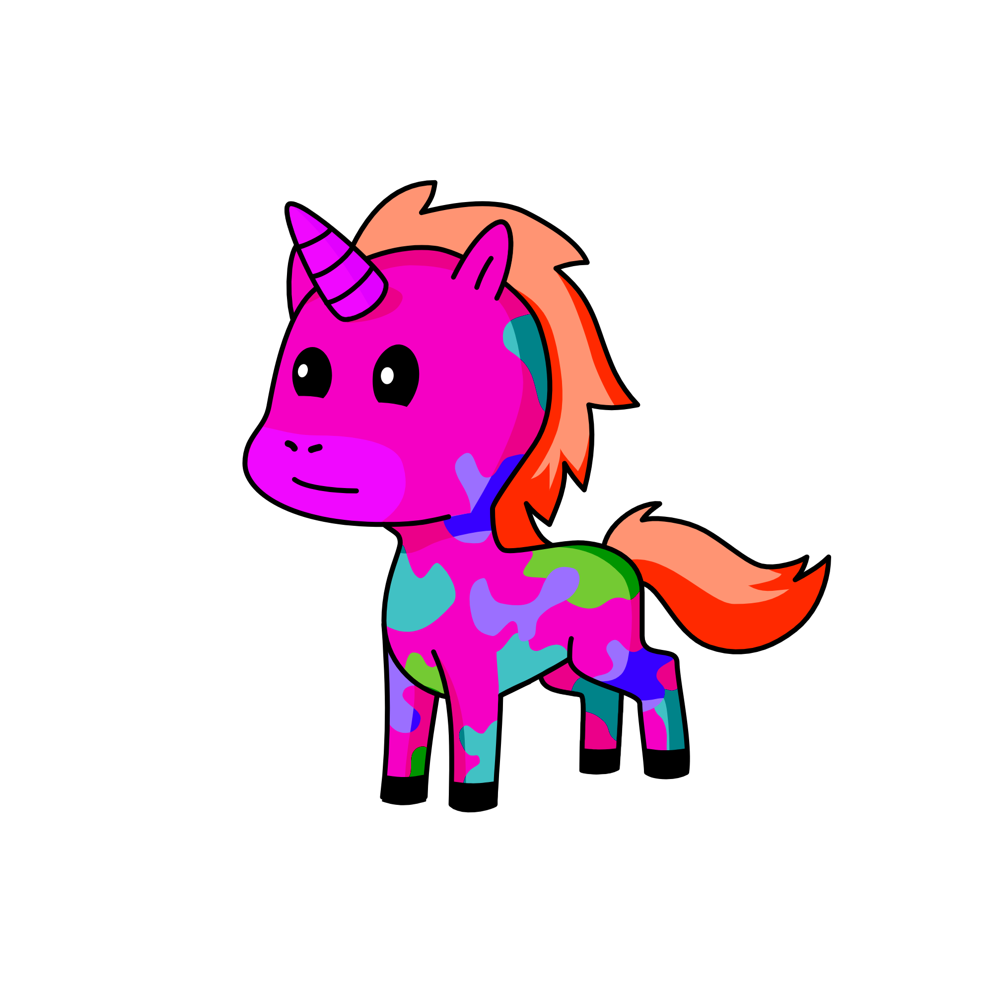Noodles, the unicorn