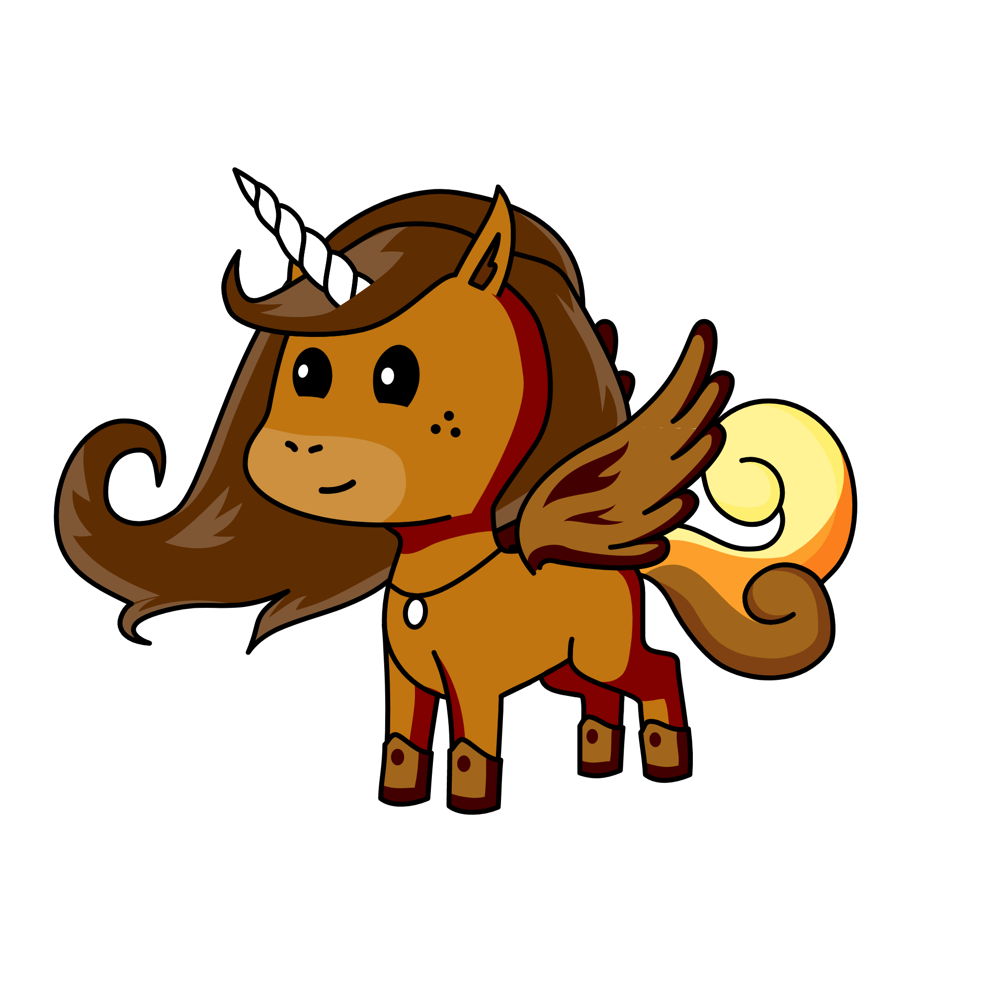 brown, the unicorn