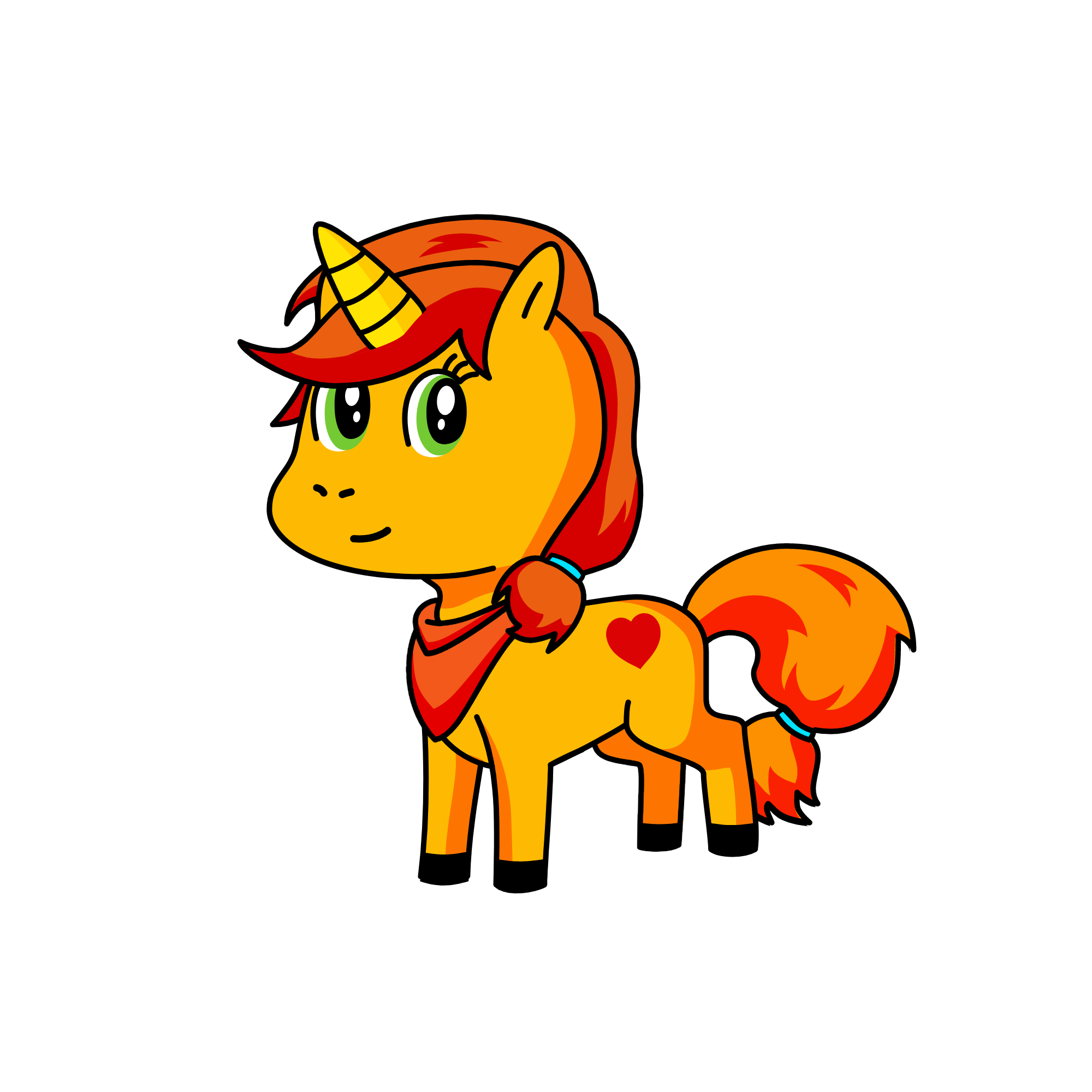 Sahara, the unicorn