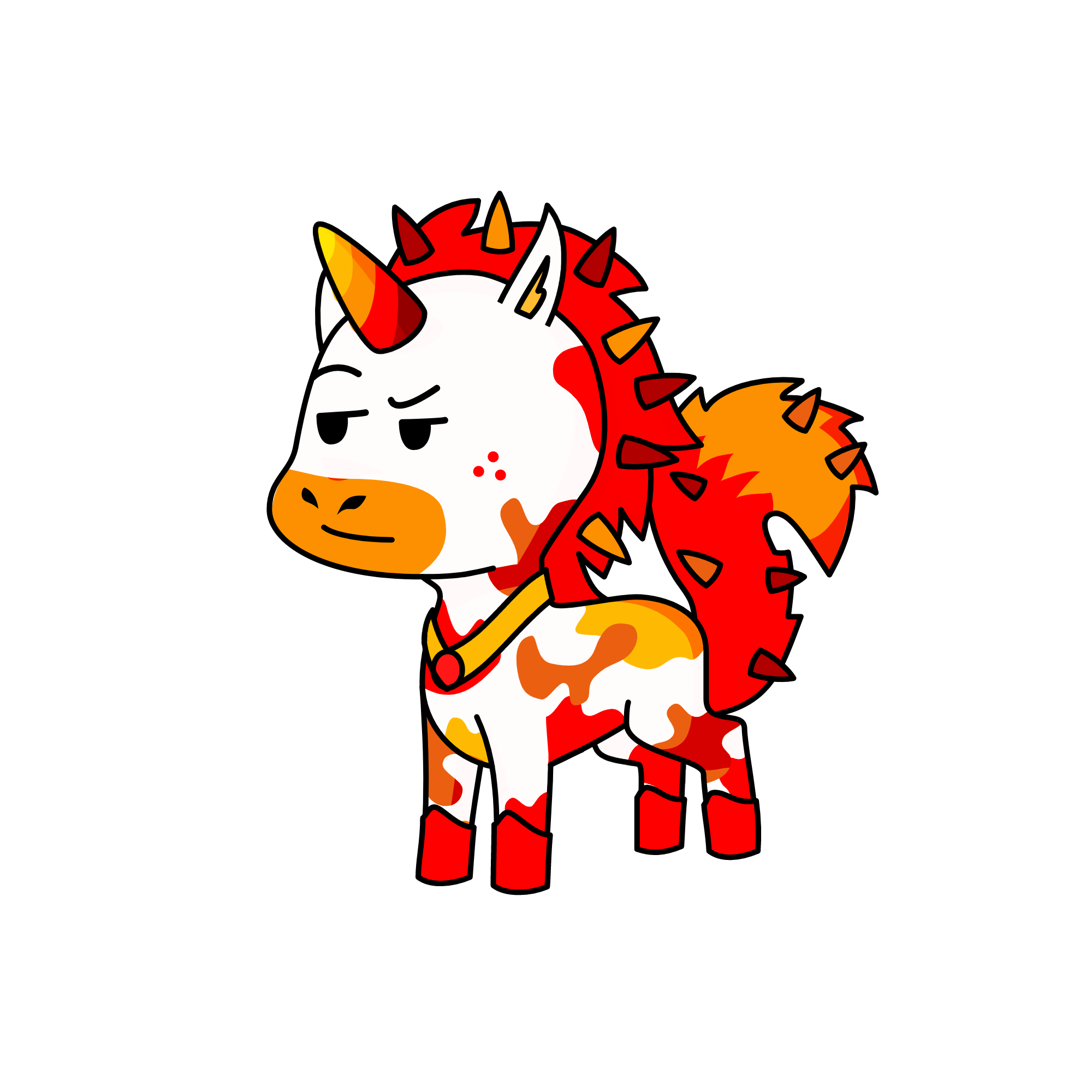 Fire Princess, the unicorn