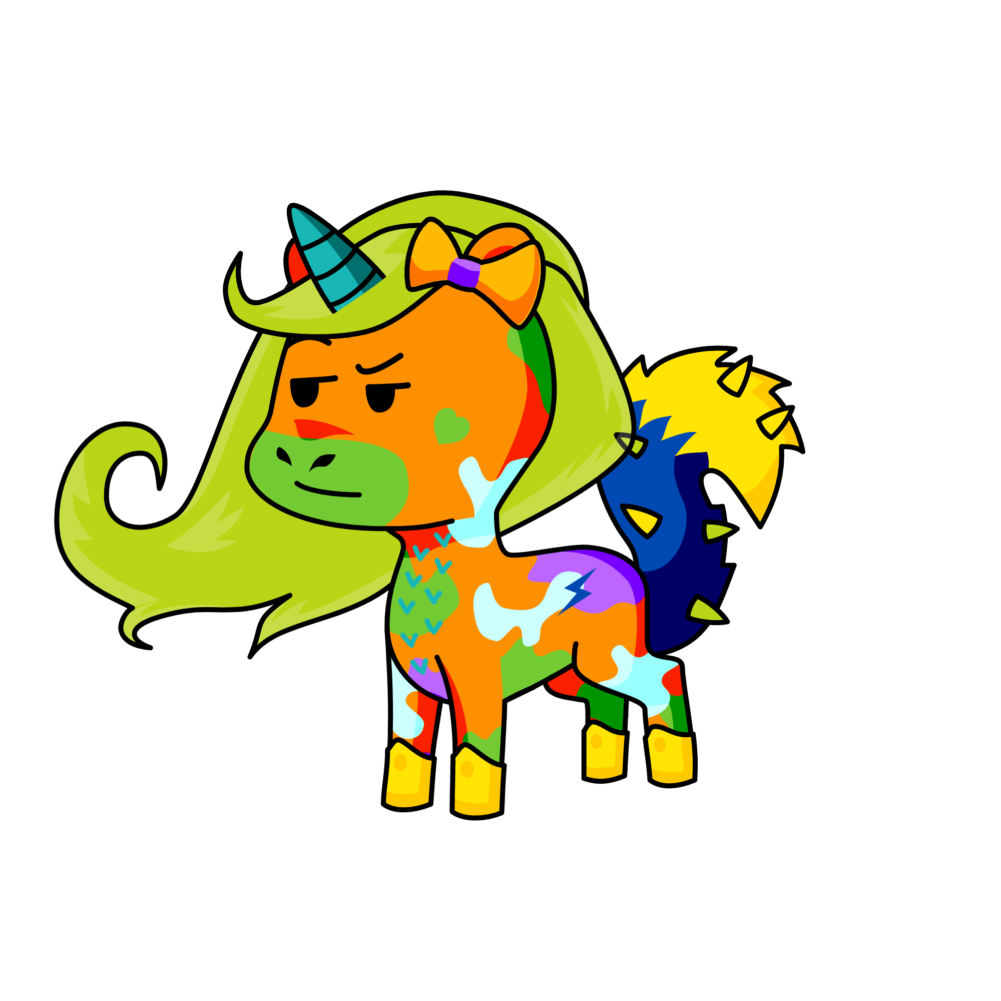 Randomena, the unicorn