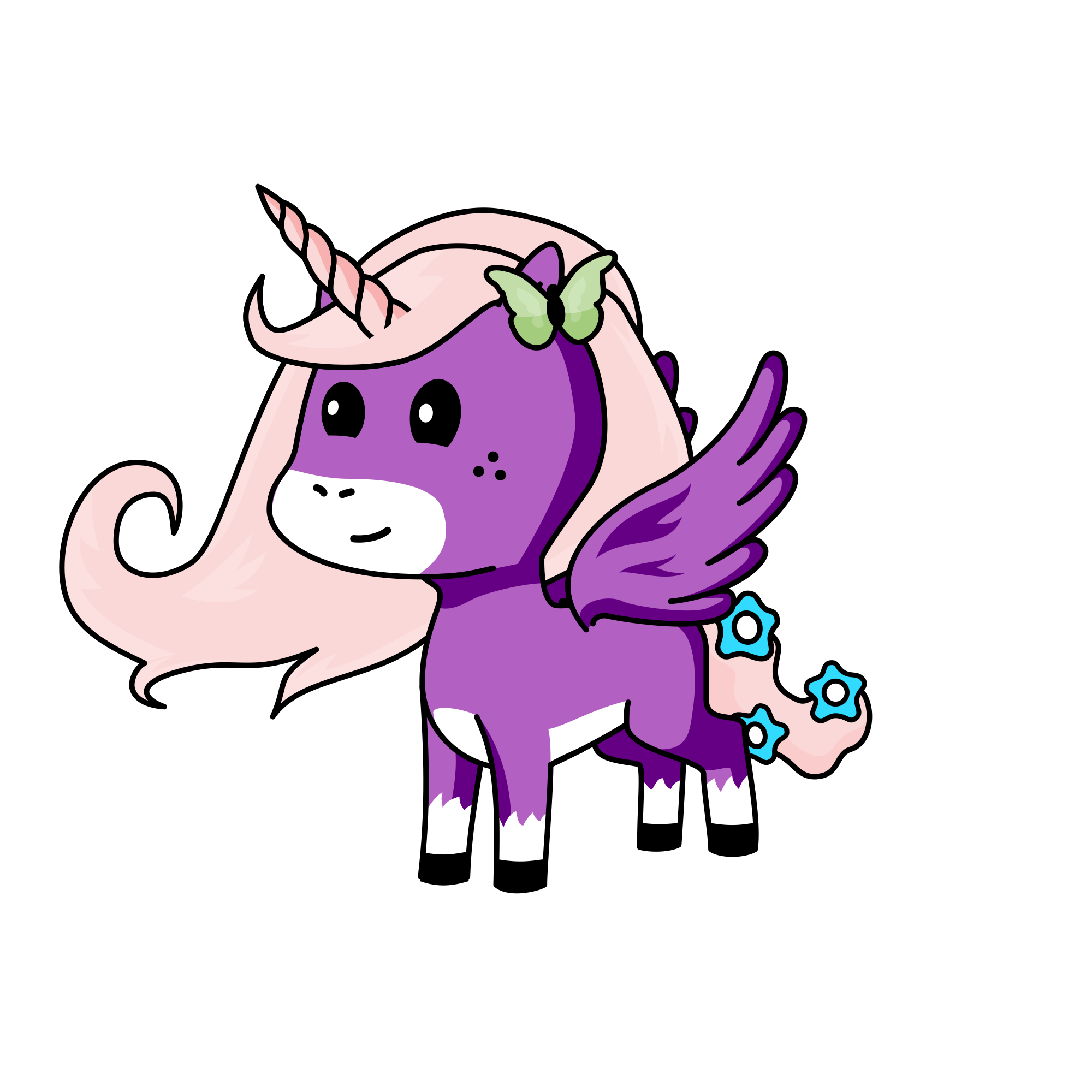 Nature wing, the unicorn