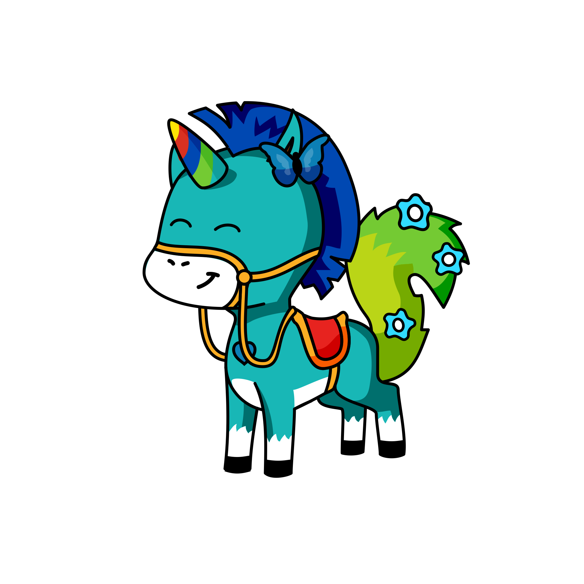 Squirrel tail, the unicorn