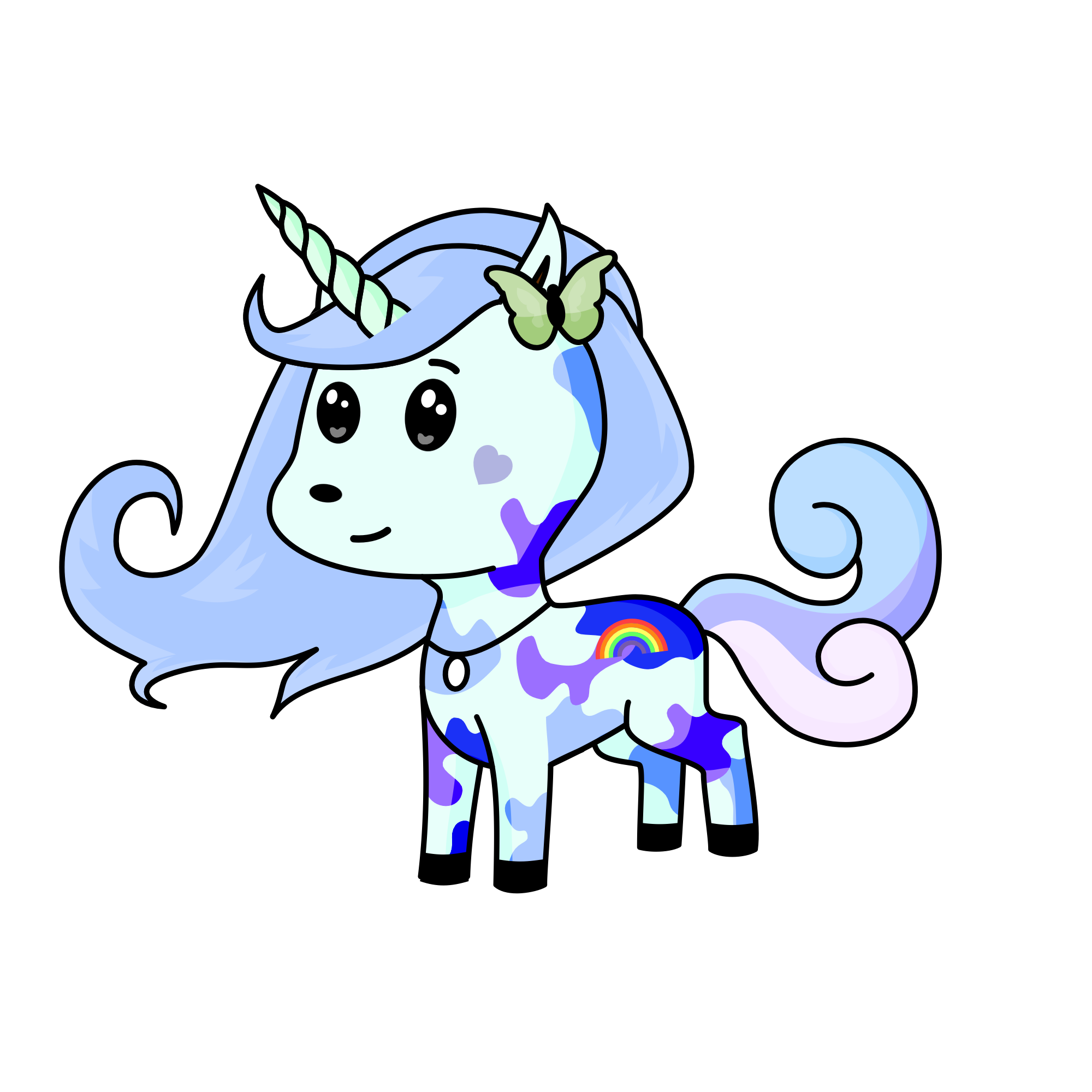 Pastell unicorn, the unicorn