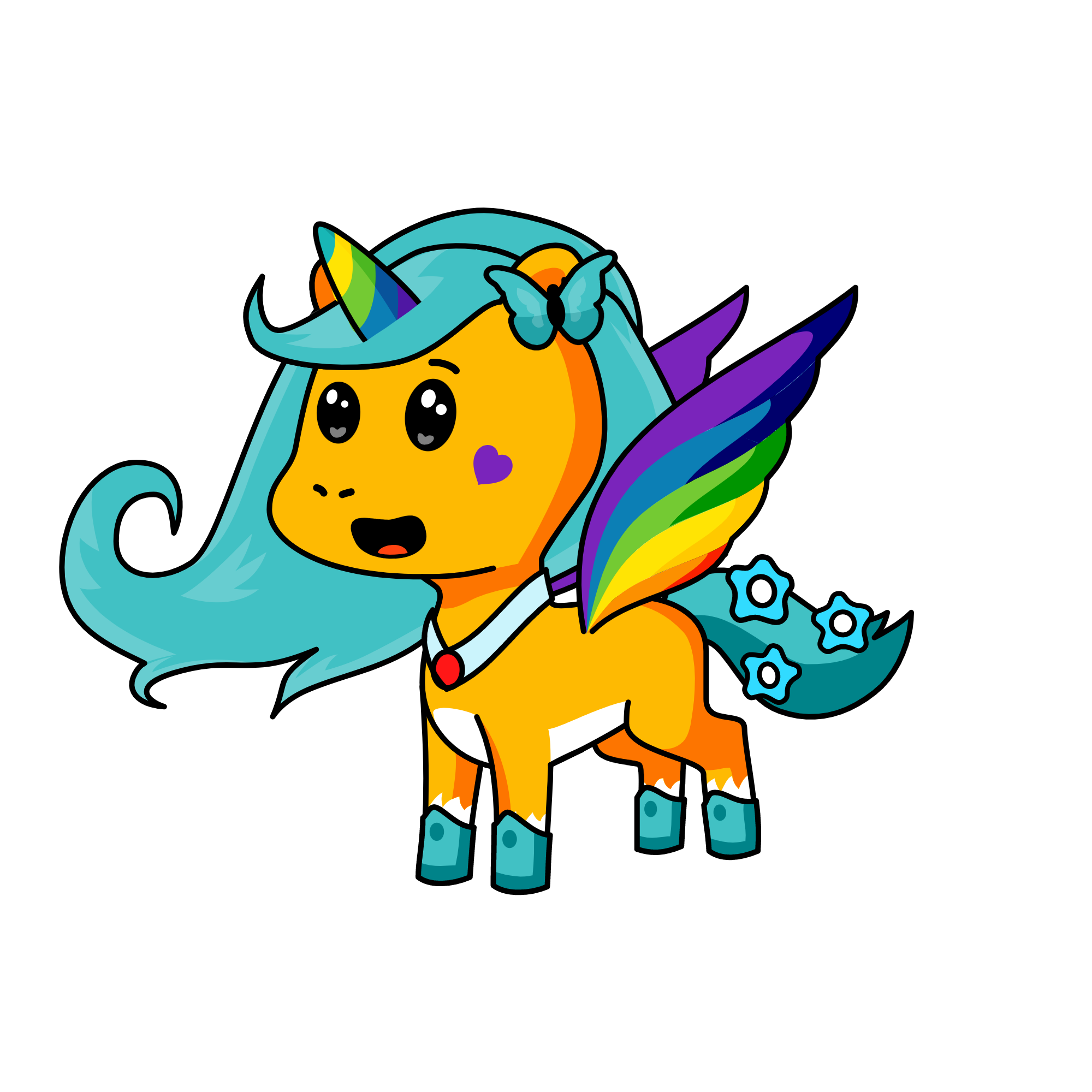rainbow, the unicorn