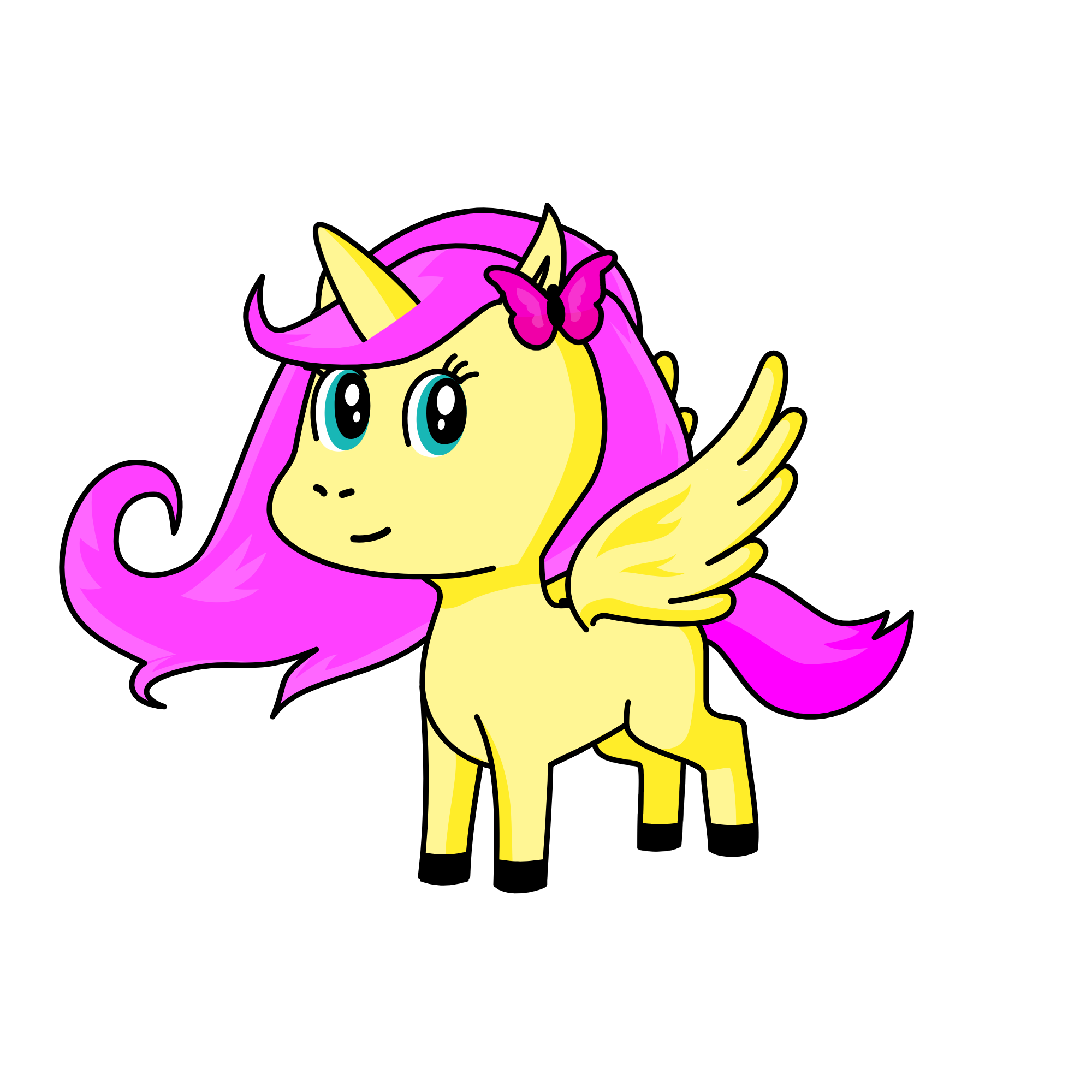 Princess Fluttershy bird, the unicorn