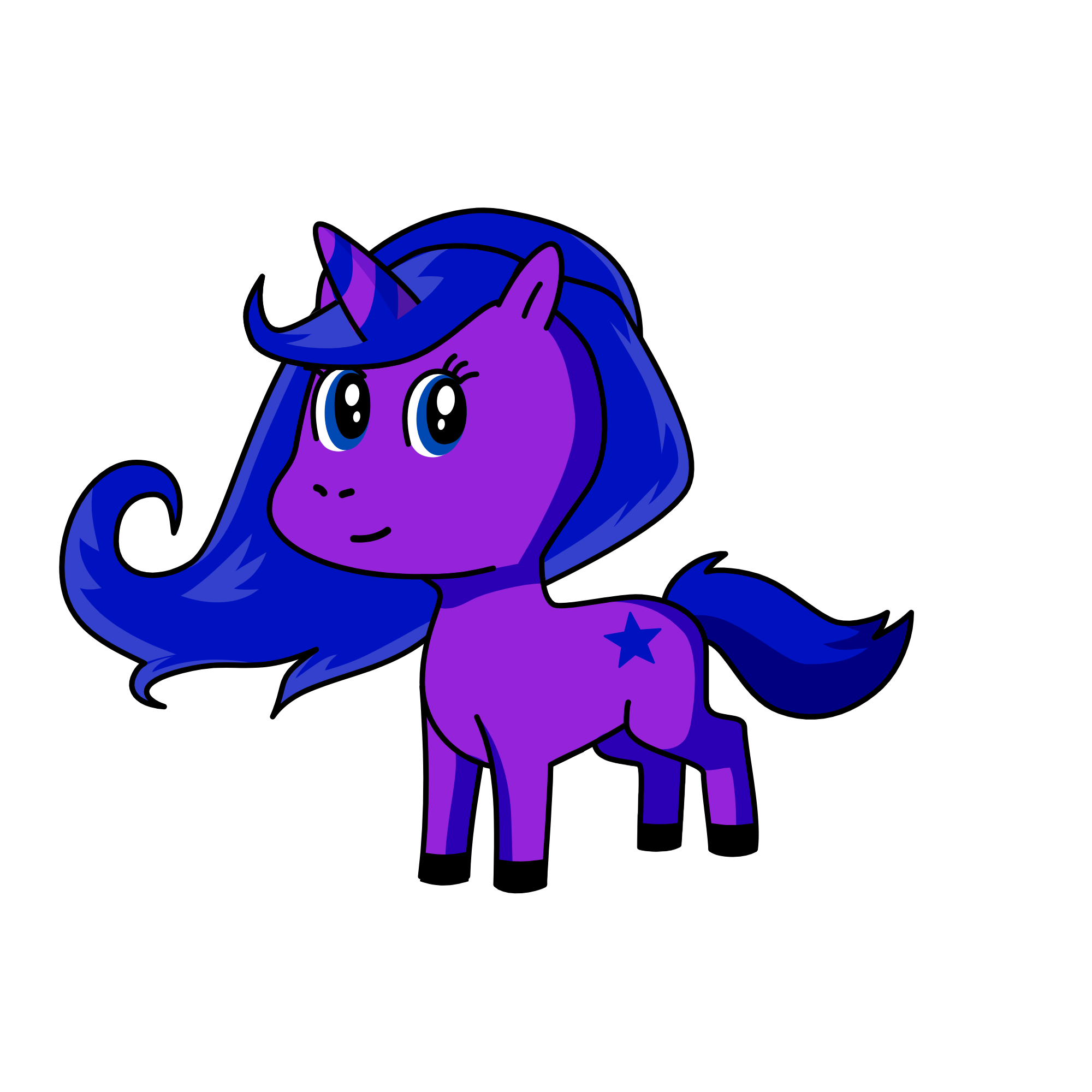 Mooncorn, the unicorn