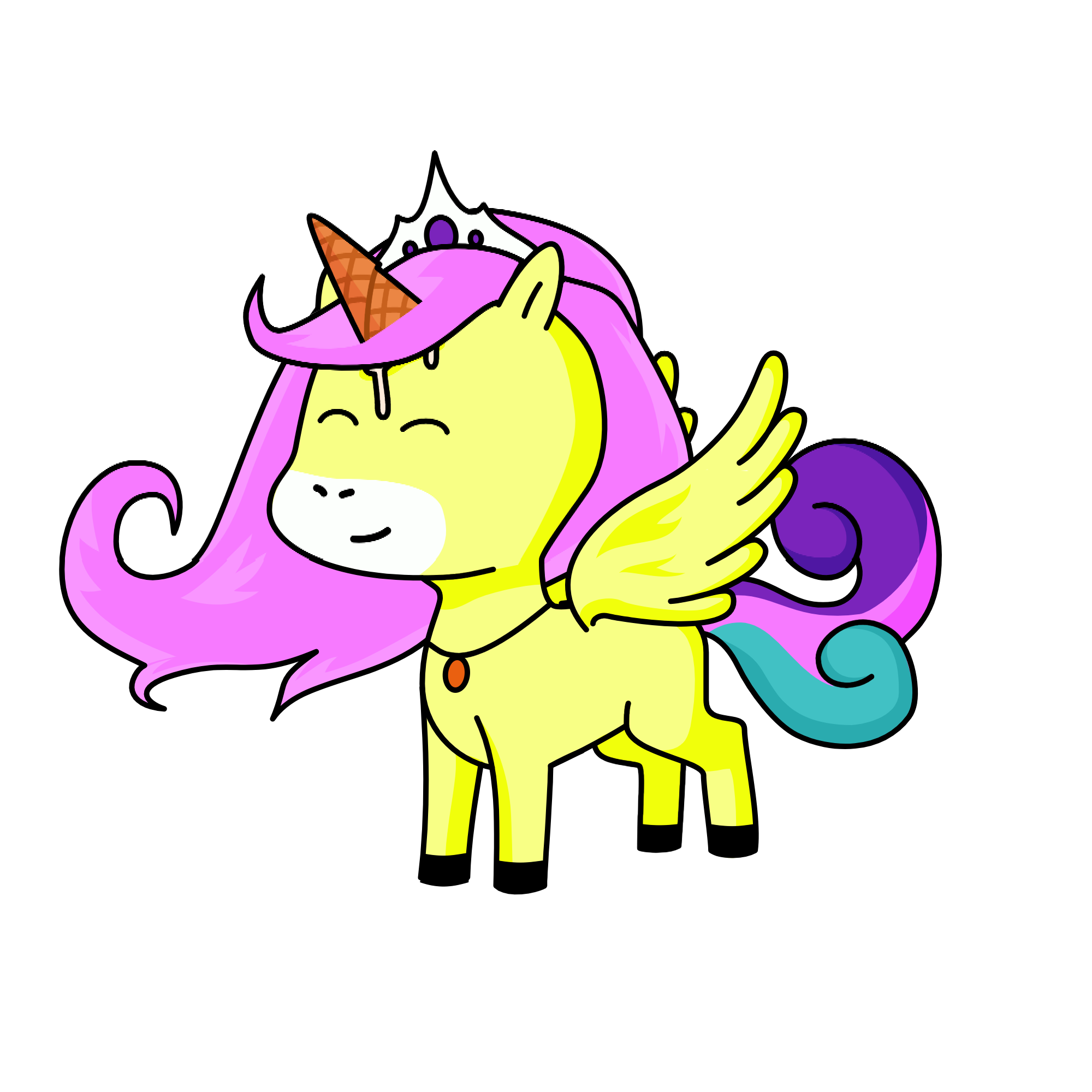 Princess forest, the unicorn