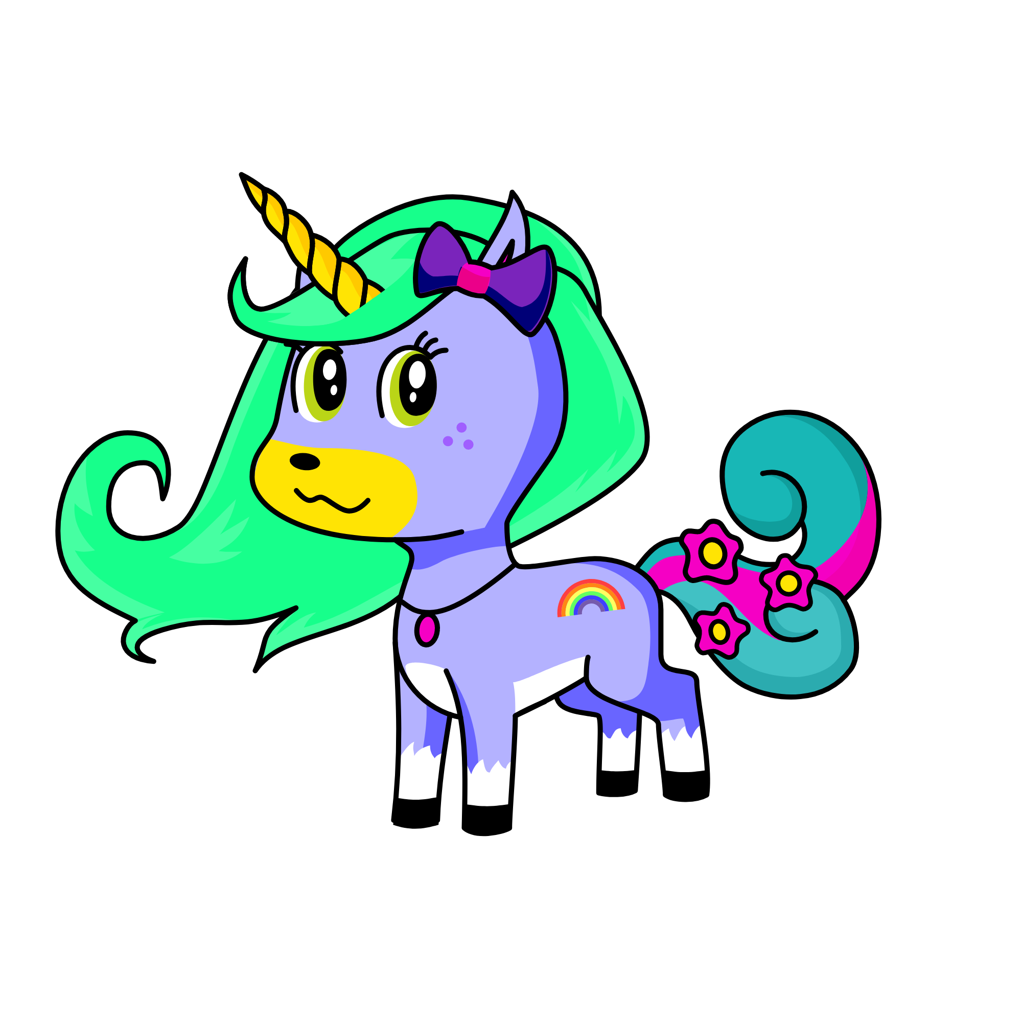 Kawaii, the unicorn