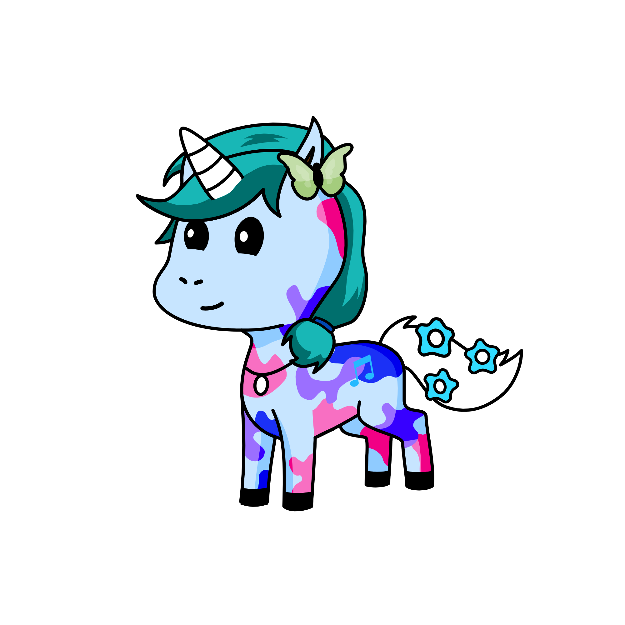 seriousy colourful, the unicorn