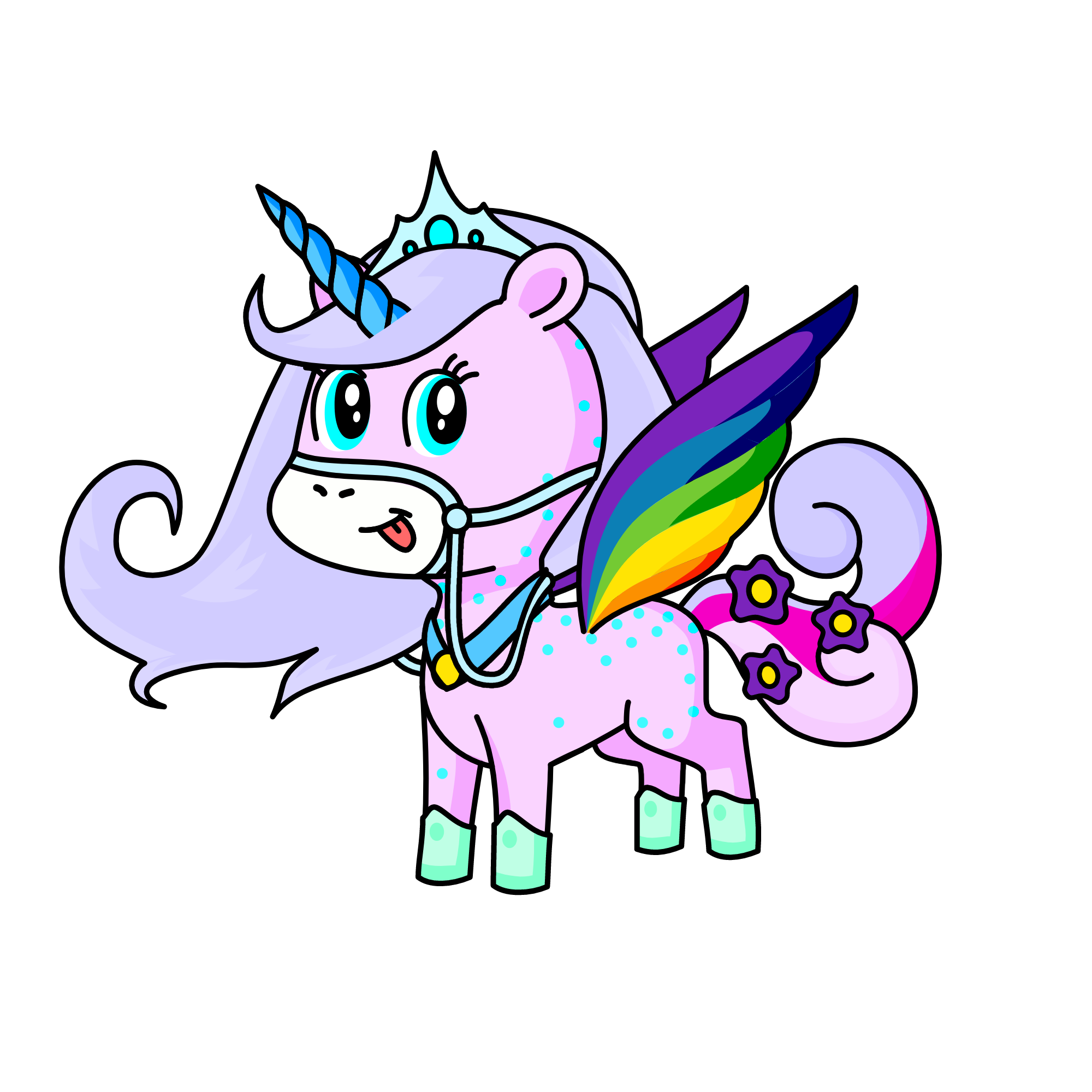 Princess belle, the unicorn