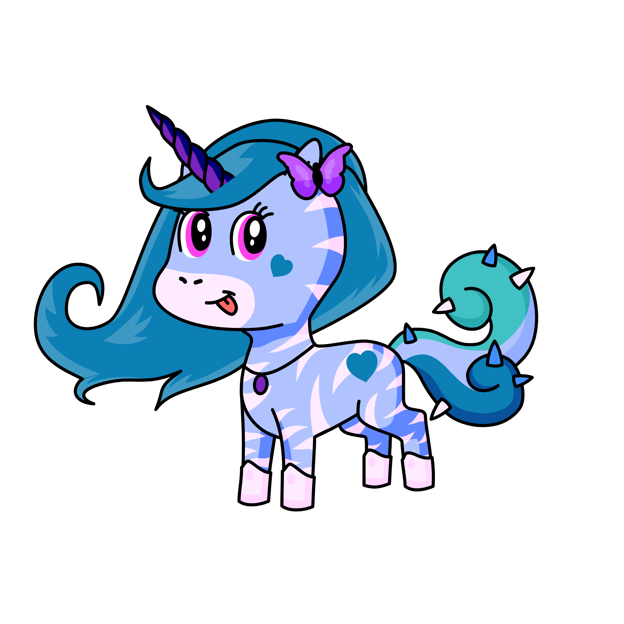 glitterpoepje, the unicorn