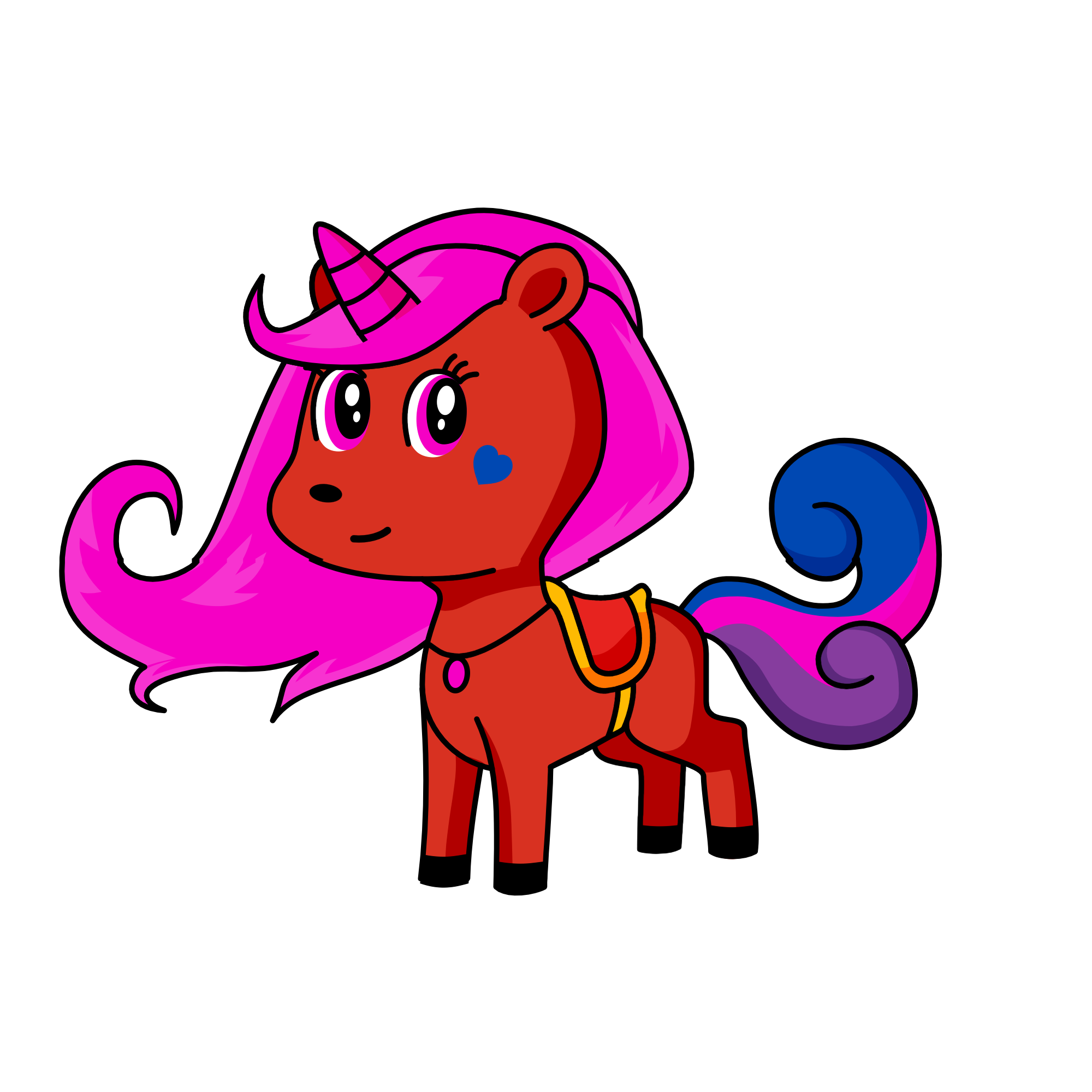 I   love unicorn 🦄, the unicorn