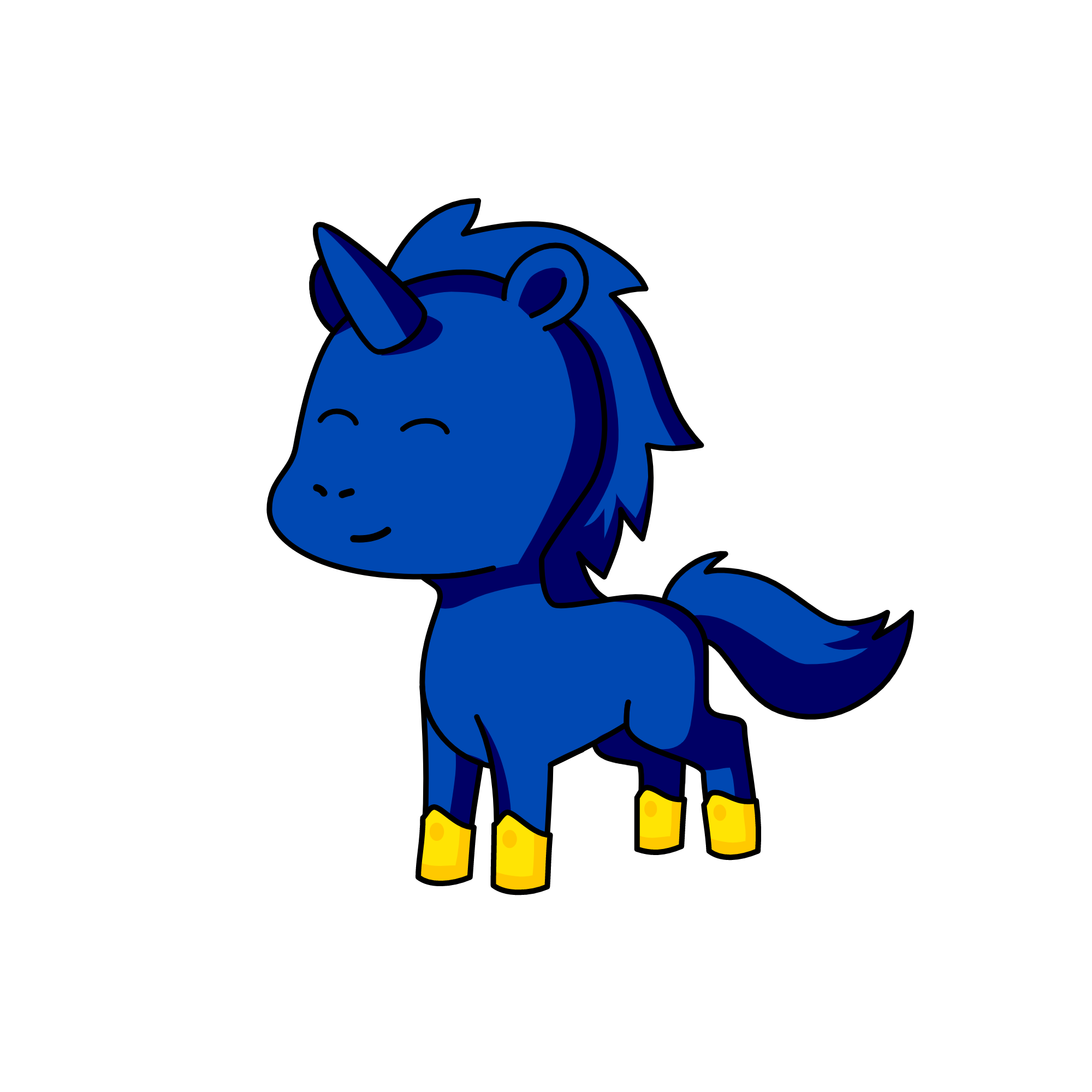 Huggy Wuggy (first one ever), the unicorn