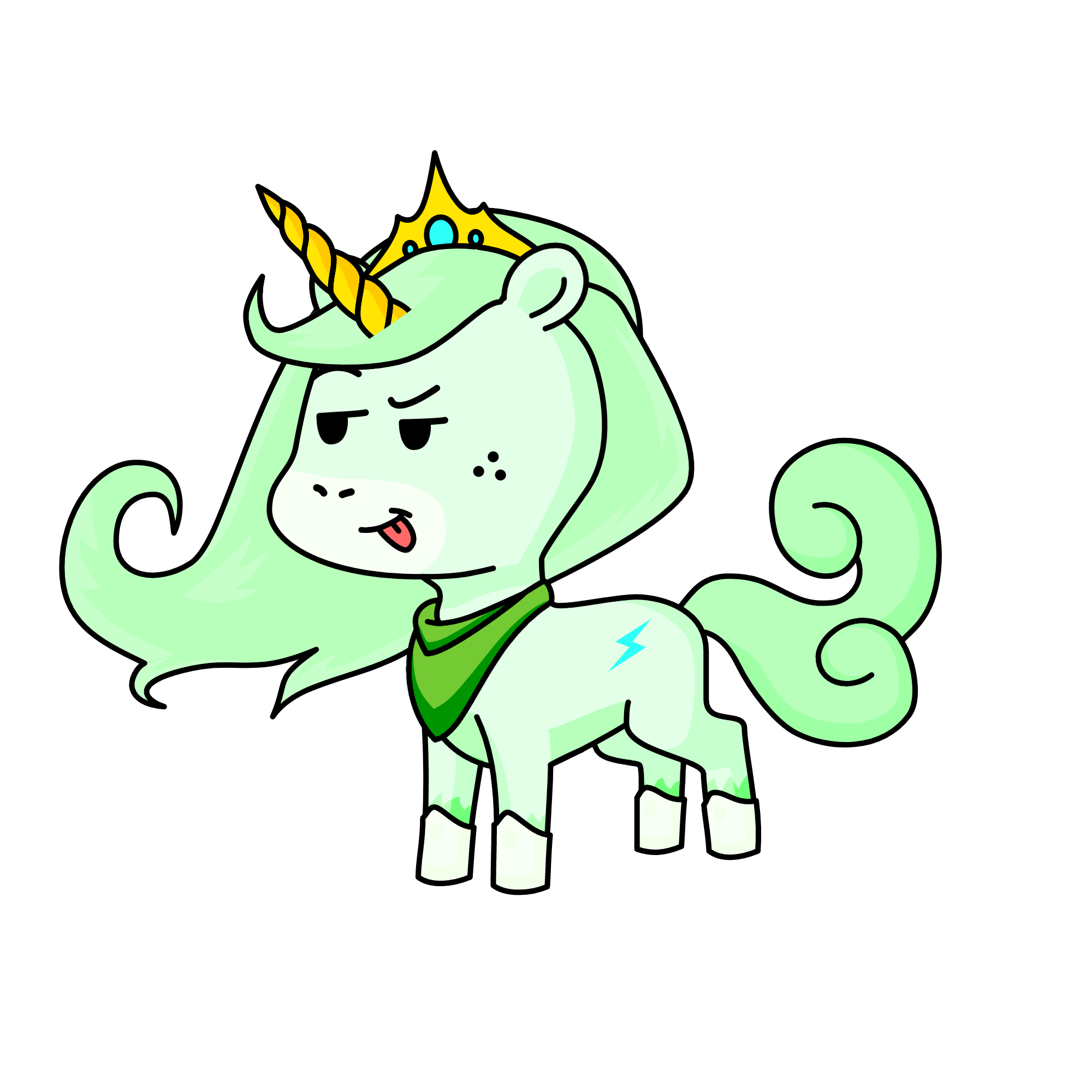 Prinsess Minty , the unicorn