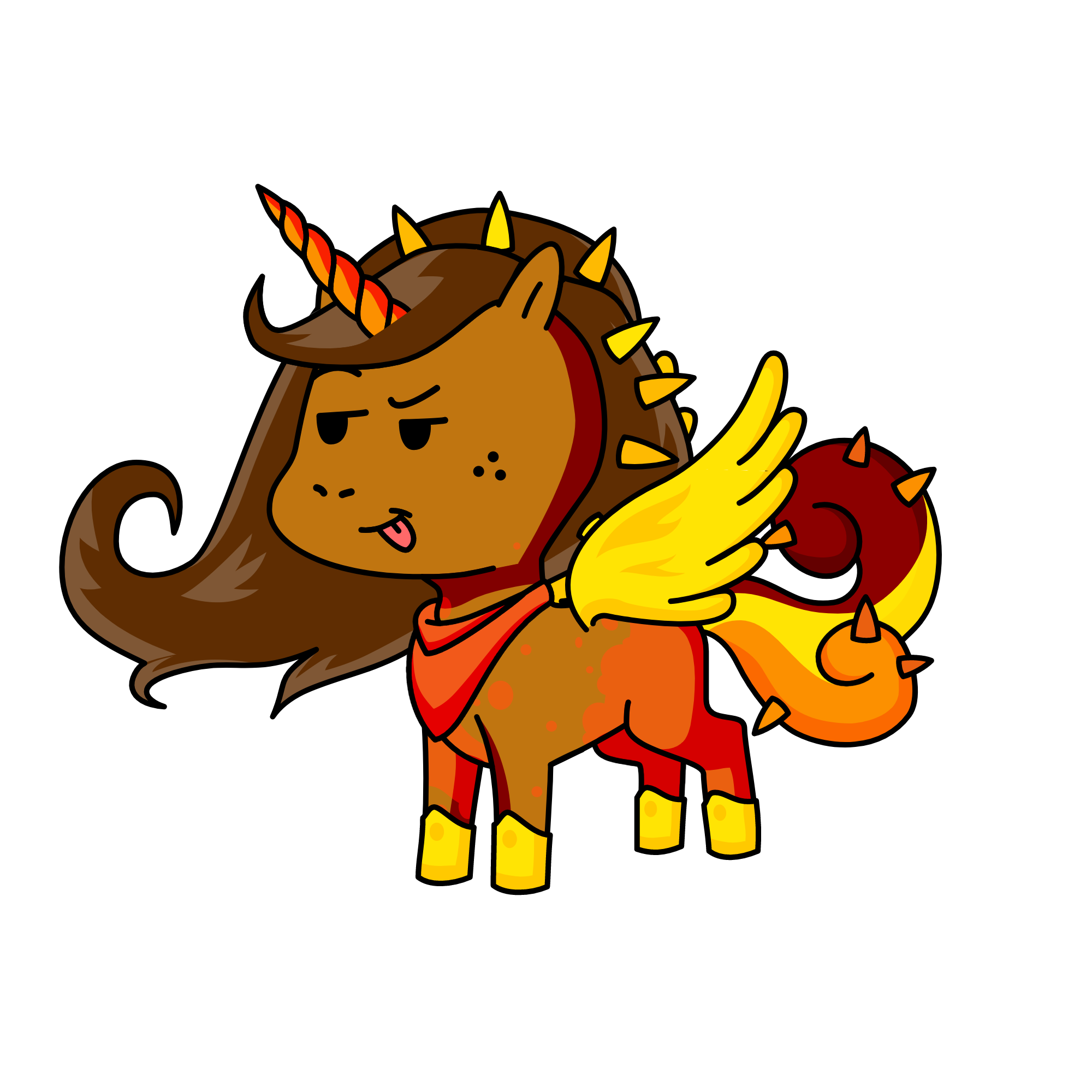 Blaze Sandstorm Star Flower, the unicorn