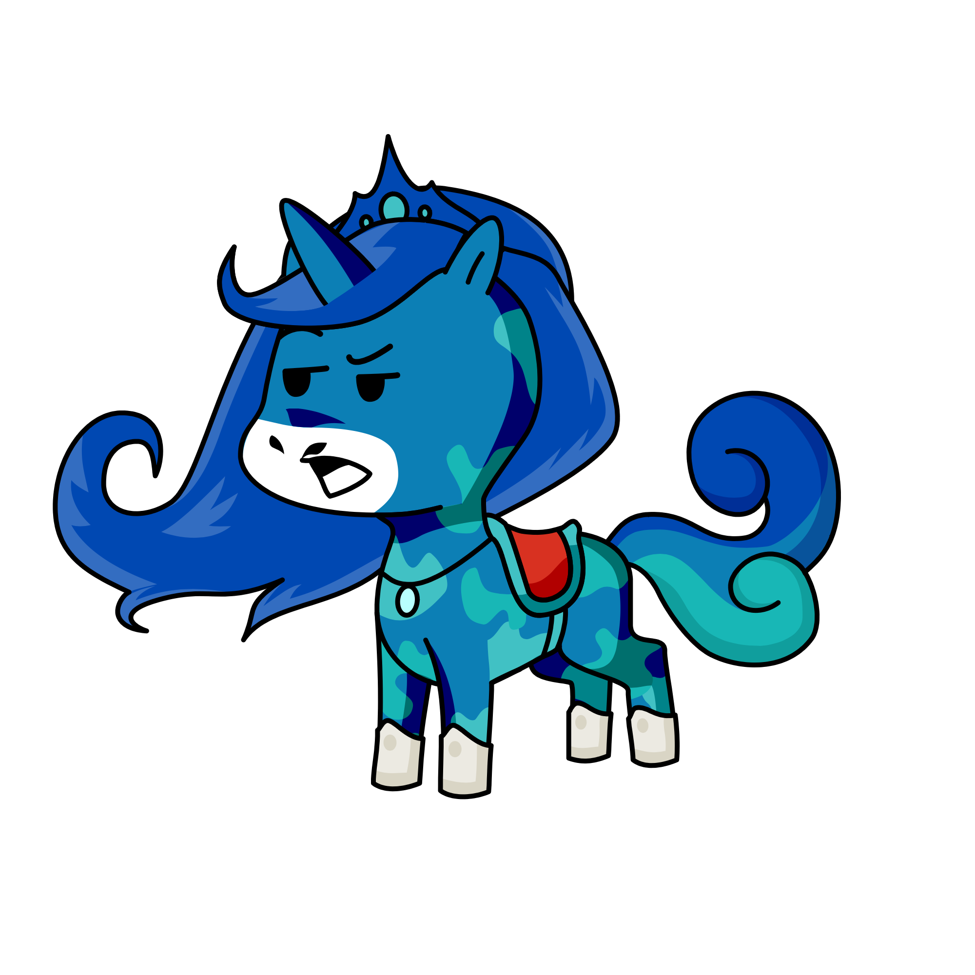 Queen coral, the unicorn