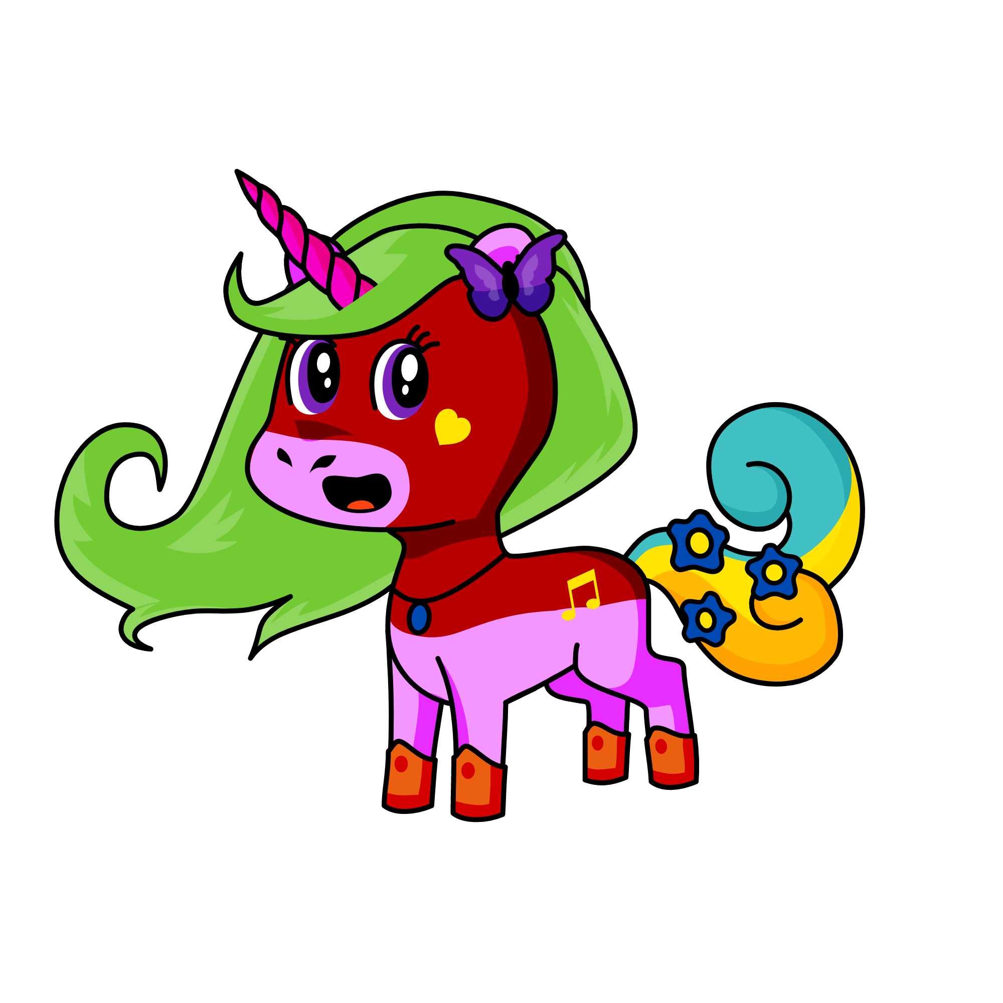 En İyi Arkadaşların Unicornu, the unicorn