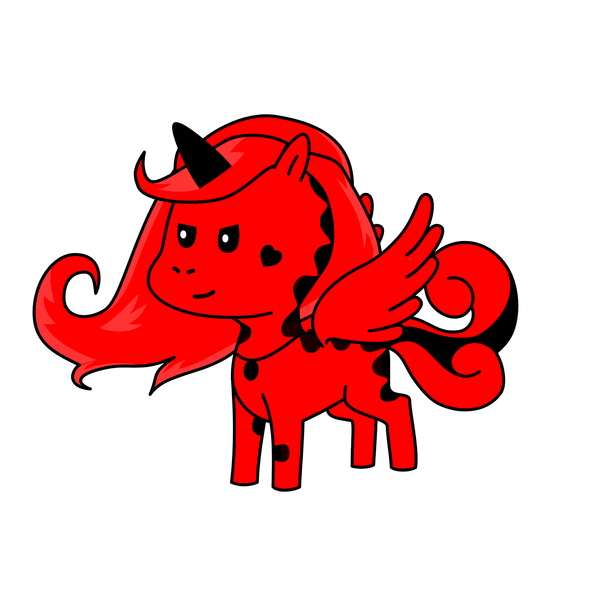 ladybug pony mode, the unicorn