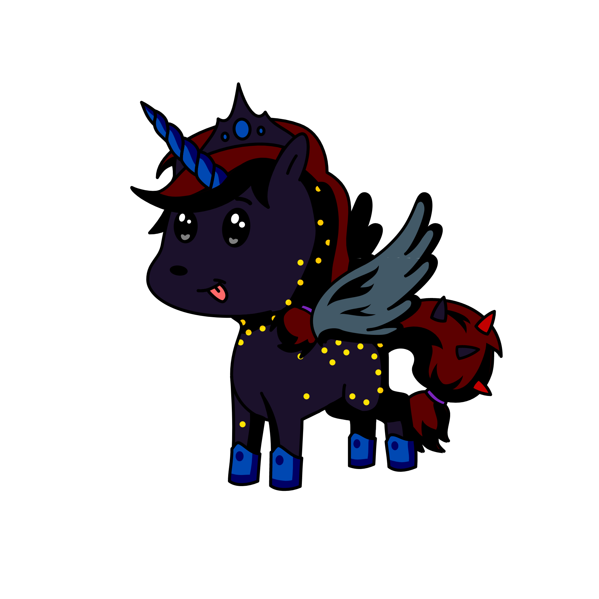 Night Sky Flecked With Stars, the unicorn