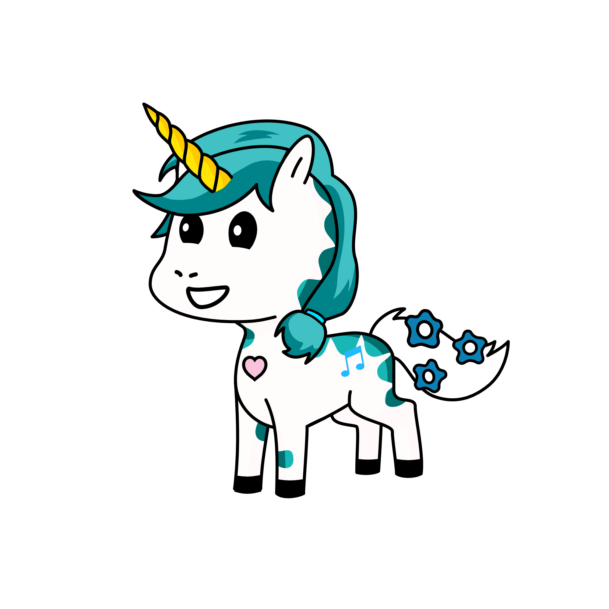 Snow, the unicorn