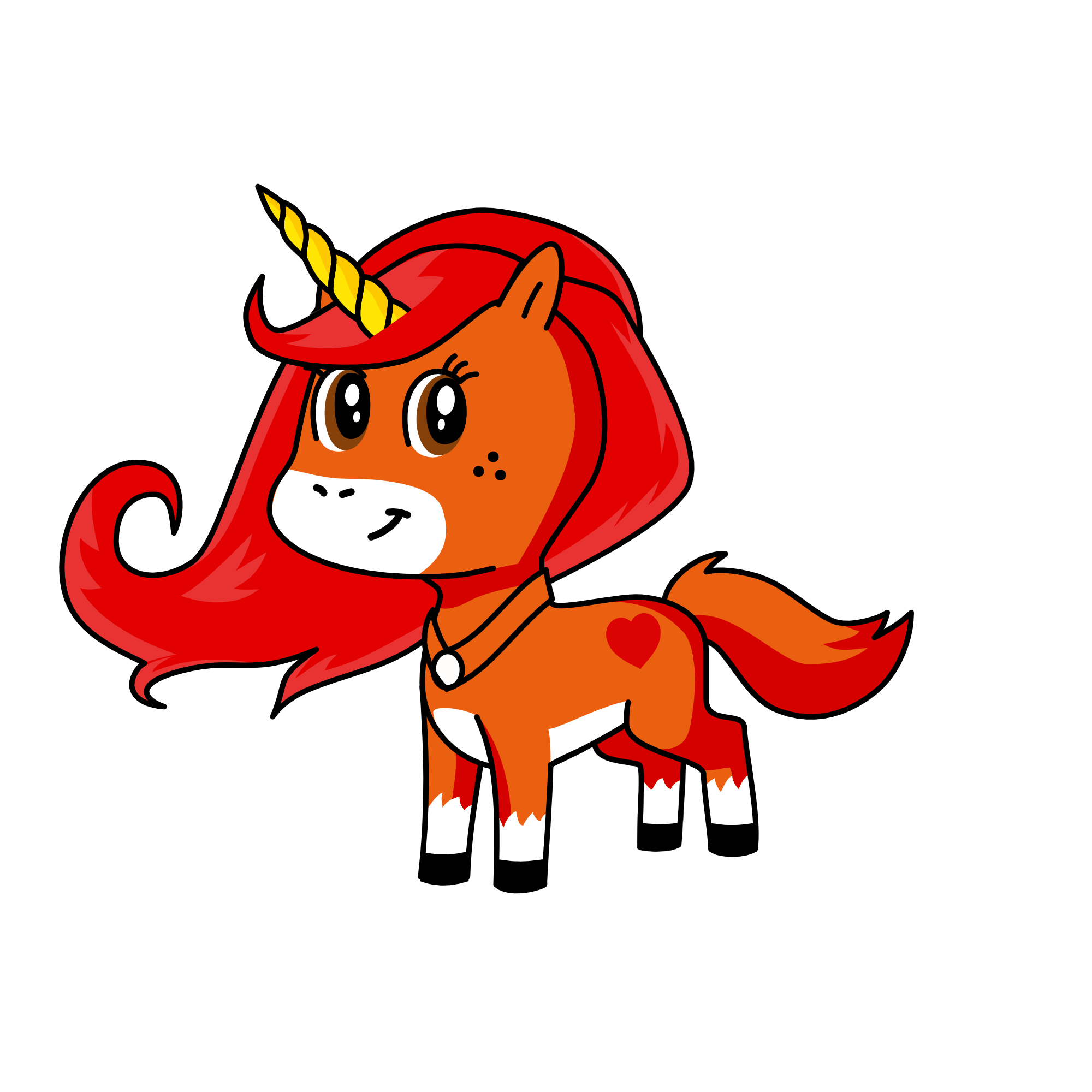 rena rouge, the unicorn