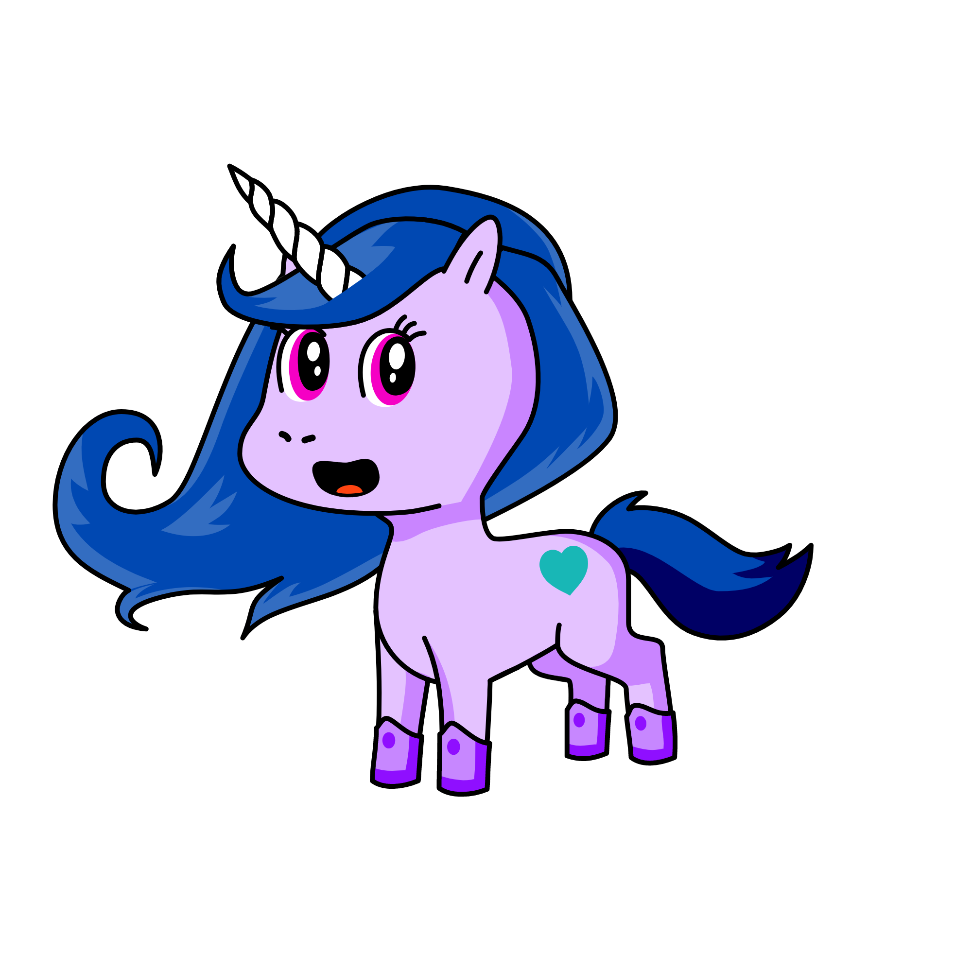 Lizzy Moonbow, the unicorn