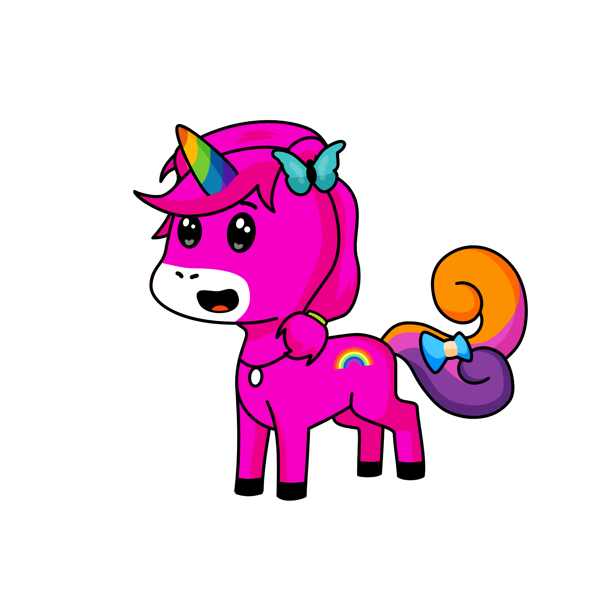 Rainbow Lovely, the unicorn