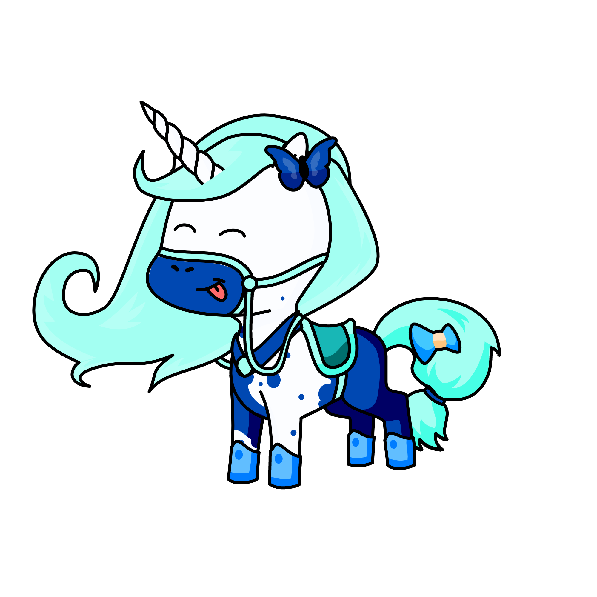 Rainbow sparkle hoof, the unicorn