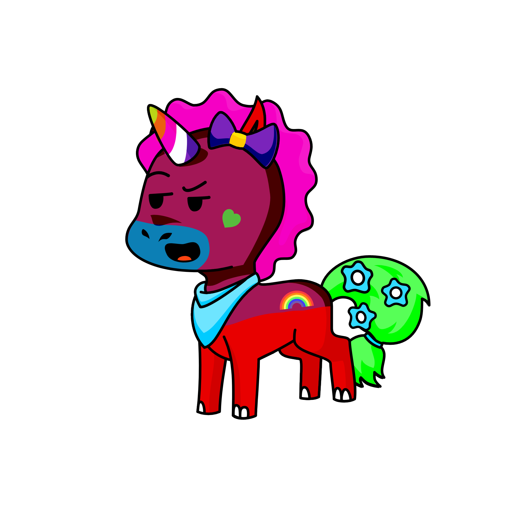 Ugly (Sorry 4 shaming him), the unicorn