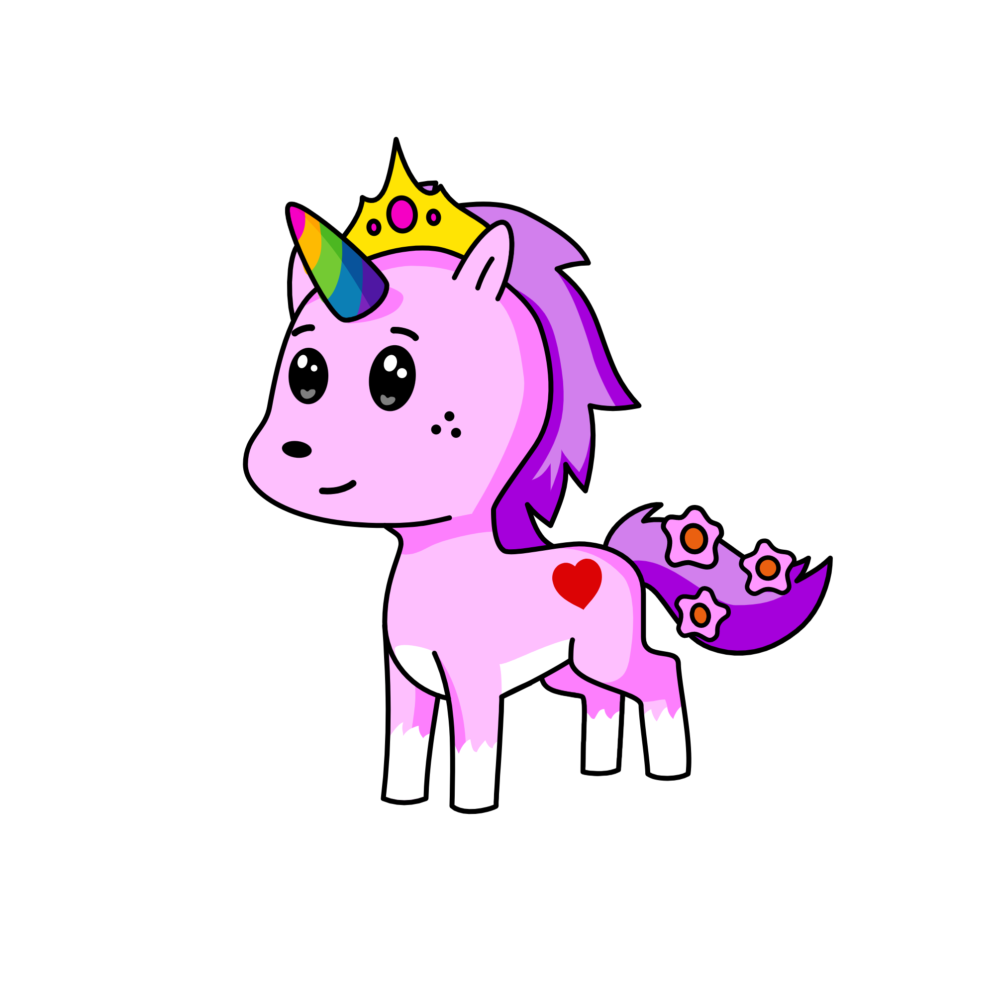 Rainbow P-magic, the unicorn