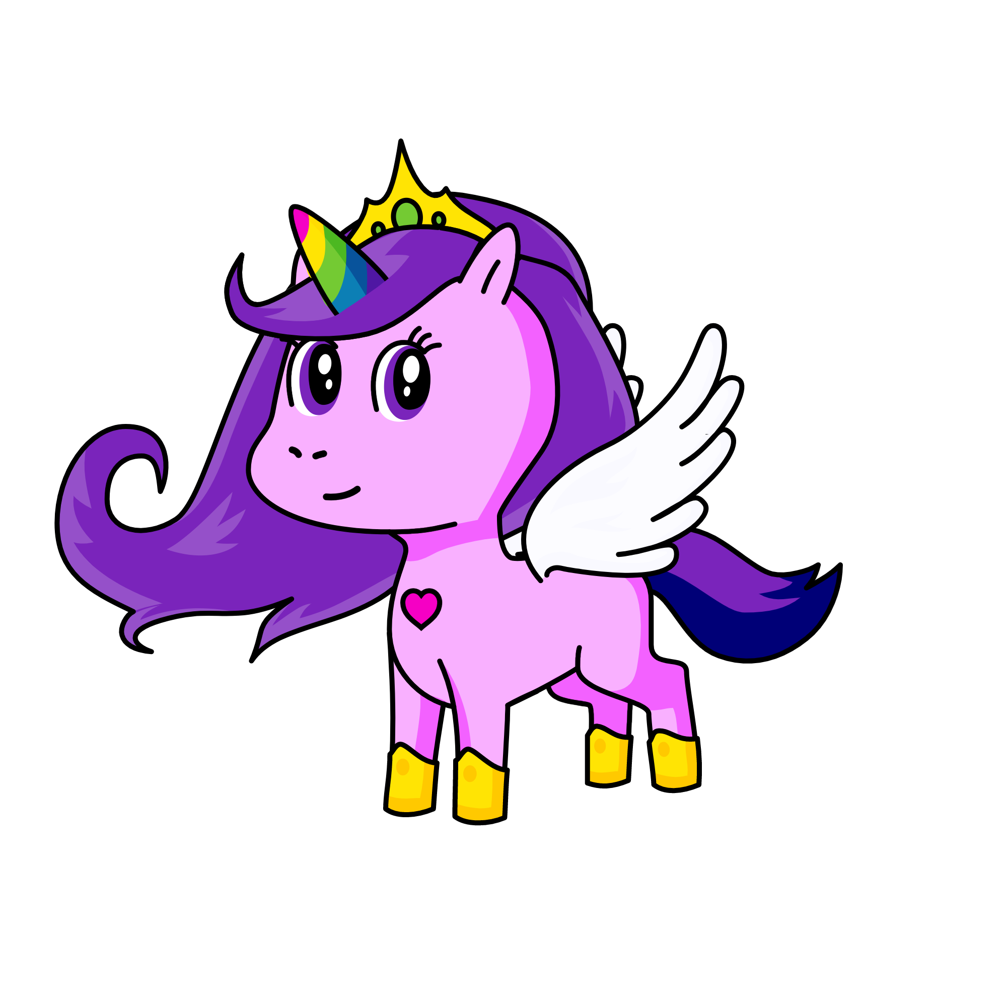 Pipp Petals (with wings and tiara), the unicorn